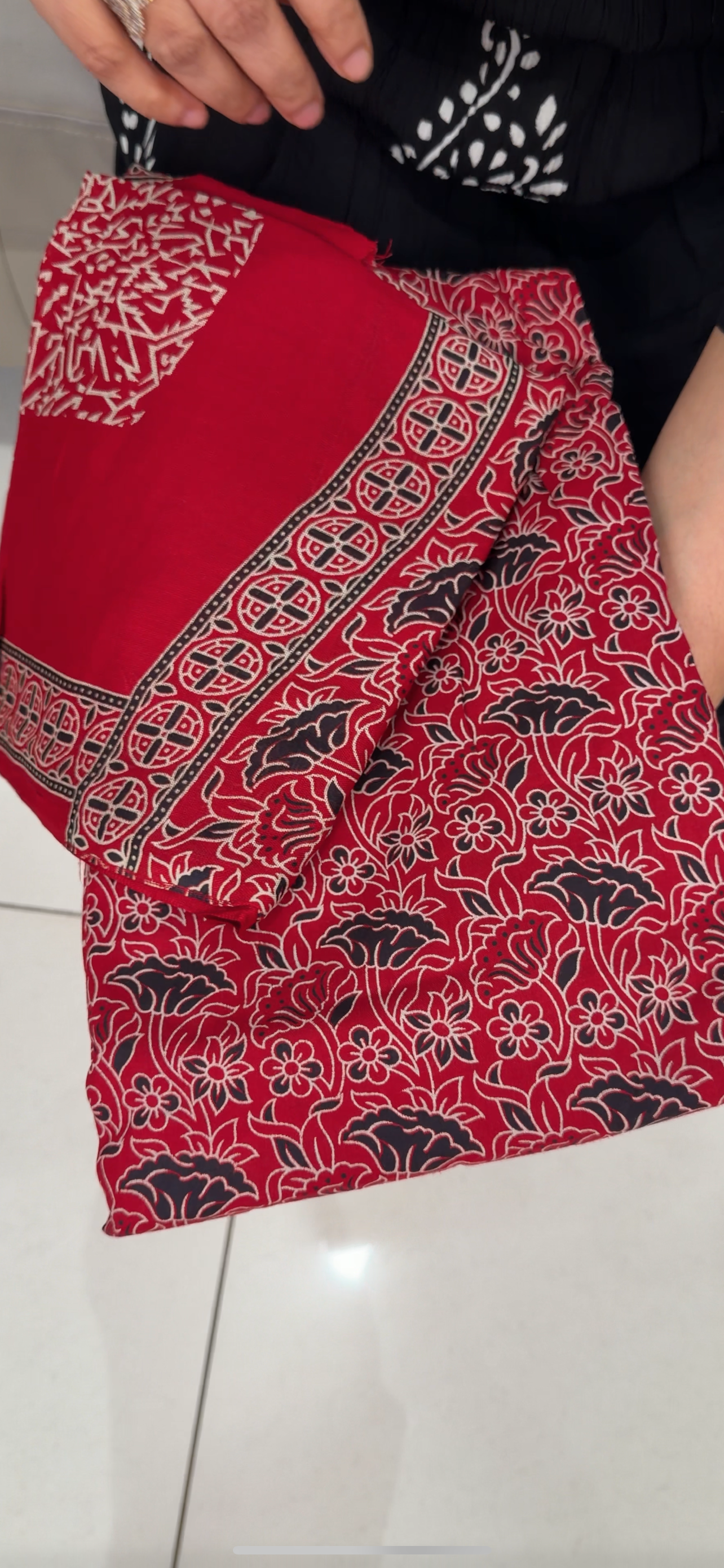 COTTON AJRAKH UNSTITCHED SALWAR SUITS - IHA 29189