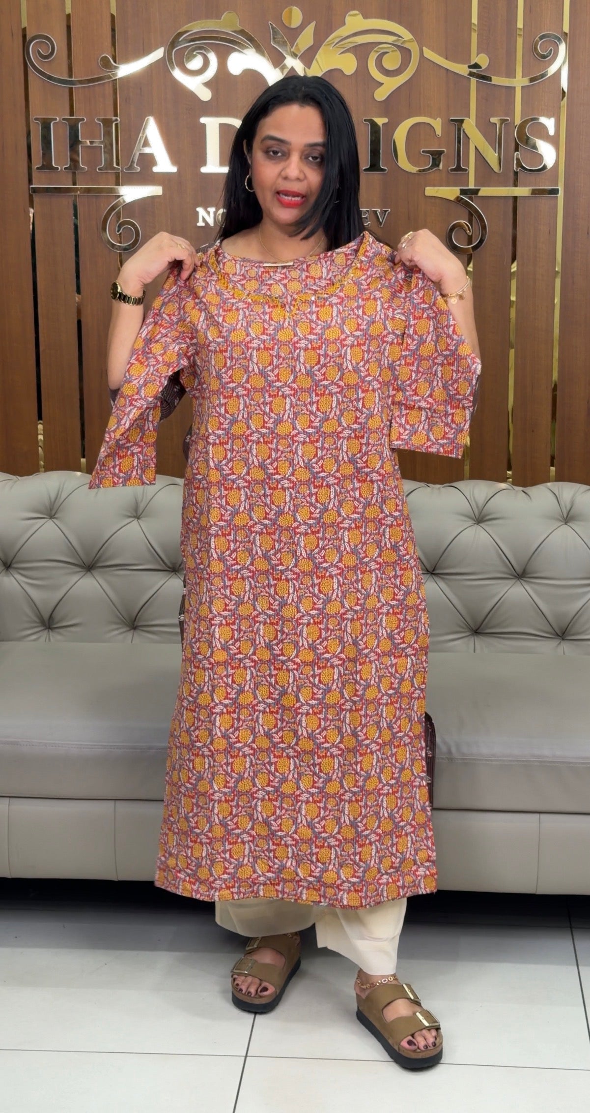 PRINTED COTTON TOPS - IHA 33097
