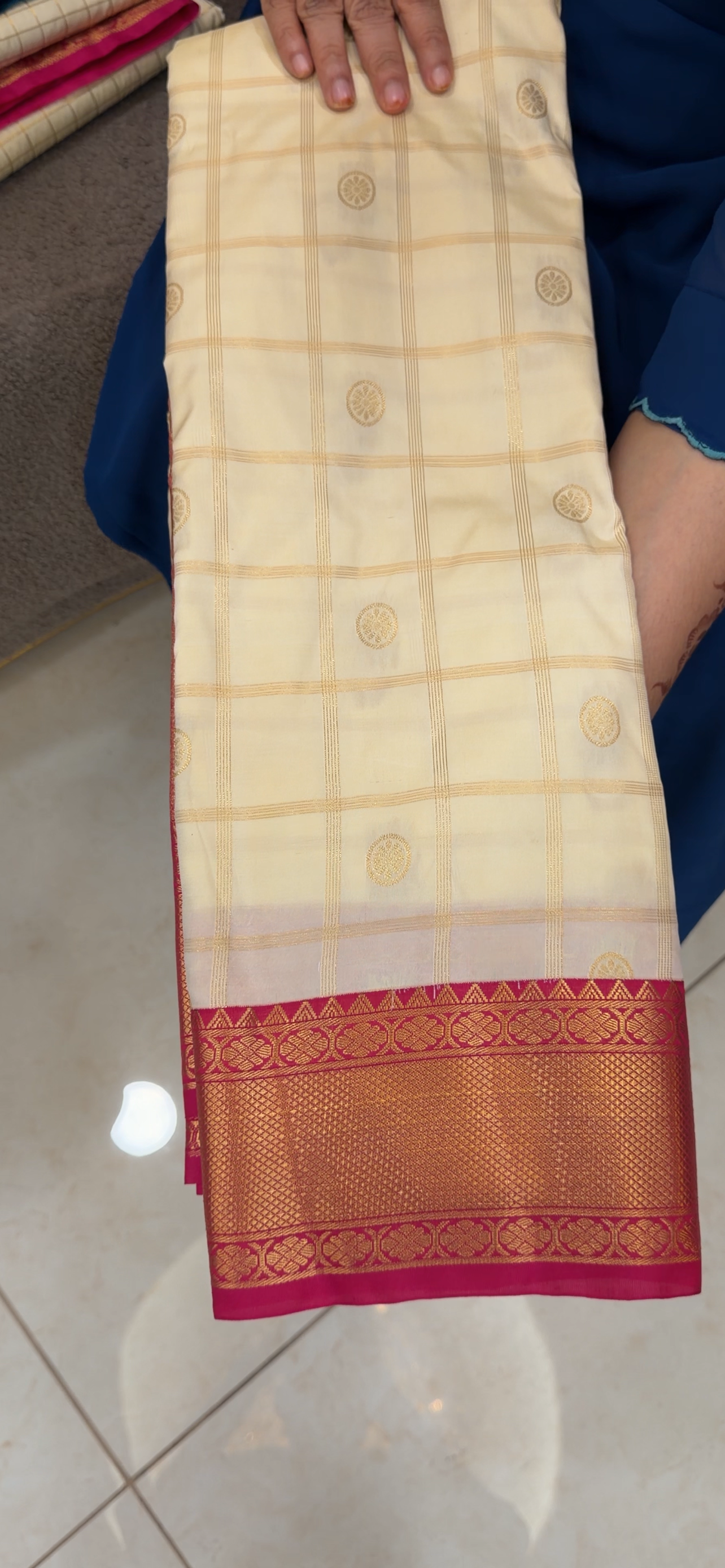 SEMI KANCHIPURAM SAREES -  IHA 33084