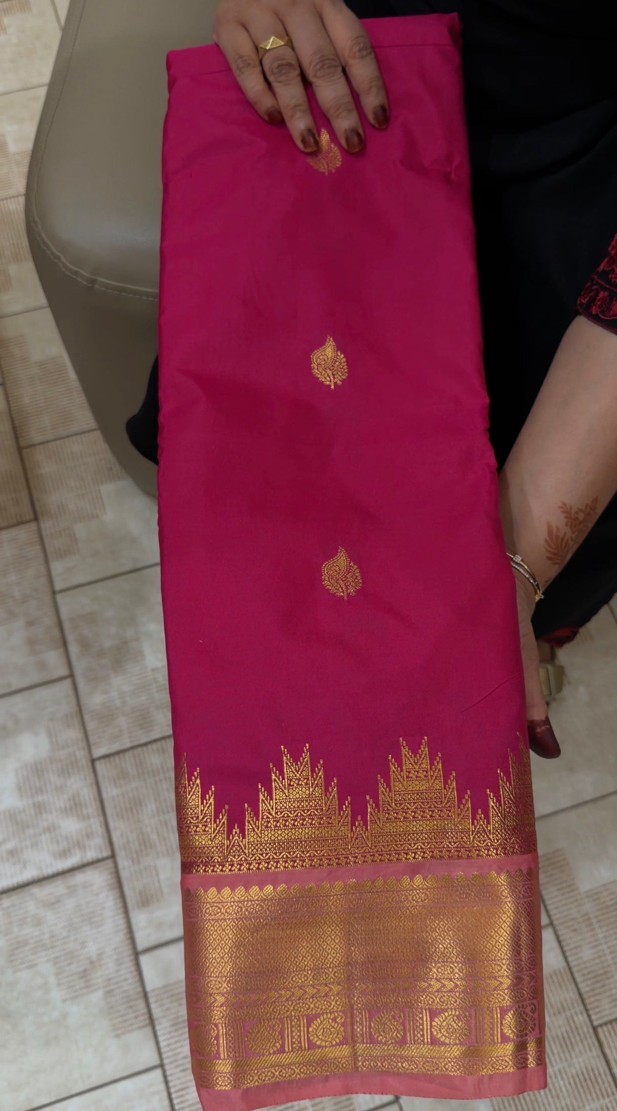 SEMI KANCHIPURAM SILK SAREES - IHA 31387