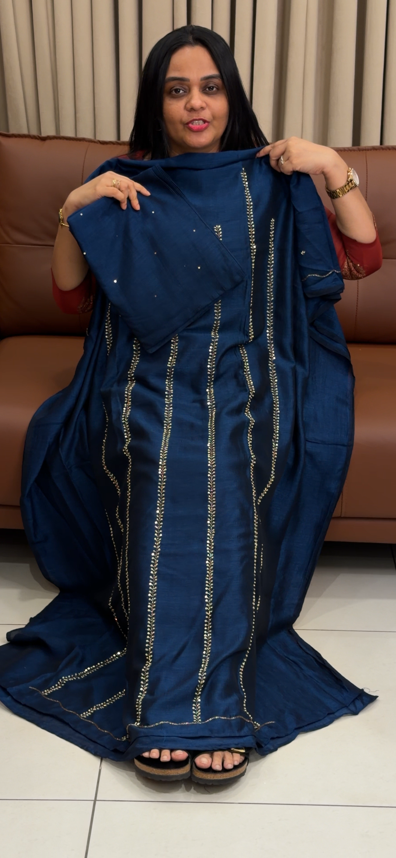 SEMI RAW SILK UNSTITCHED SALWRA SUITS - IHA 34708