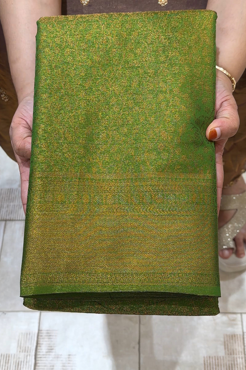 SEMI  TISSUE SAREES - IHA 22686