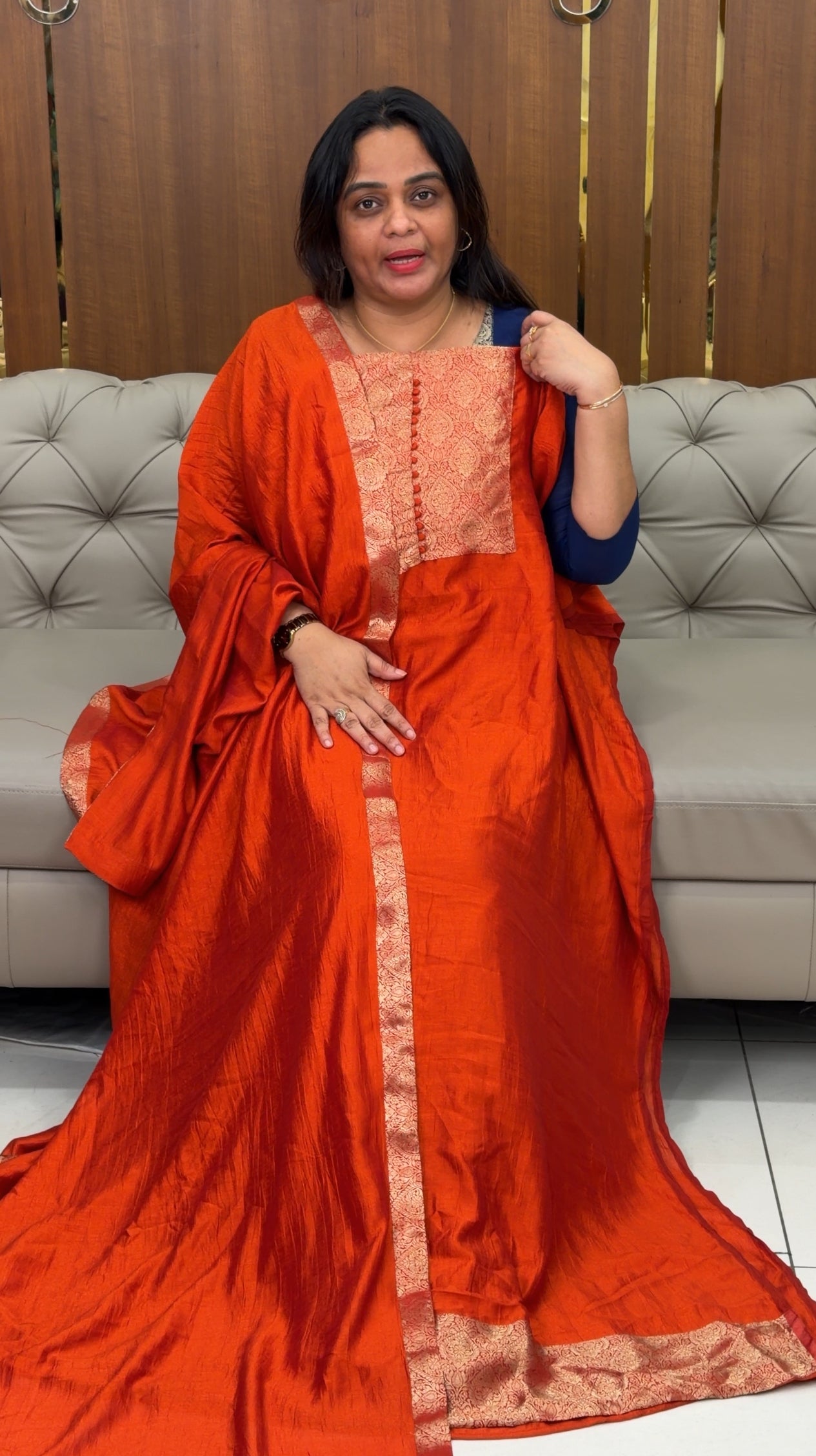 IHA'S IN-HOUSE SEMI RAW SILK UNSTITCHED SALWAR SUITS - IHA 28969