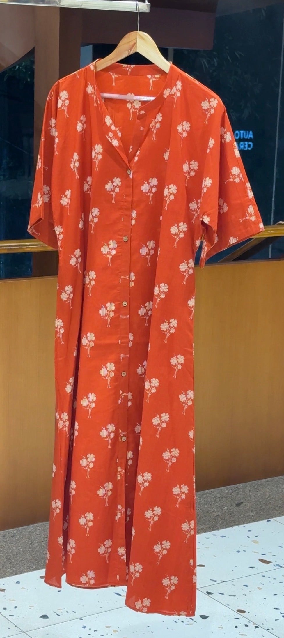 IHA'S IN-HOUSE COTTON SHIRT KAFTAN TOPS  - IHA 35998