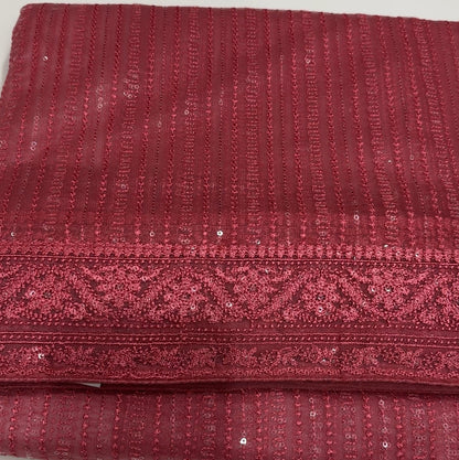 CHIKANKARI NET SAREE - IHA 16881