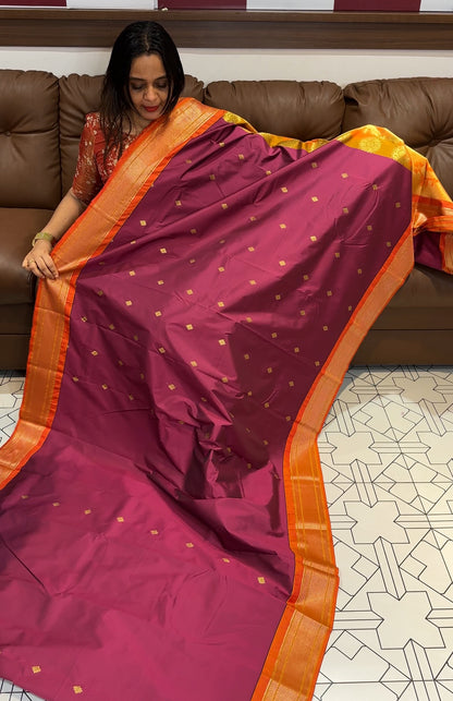 SEMI SILK SAREES - IHA 18756