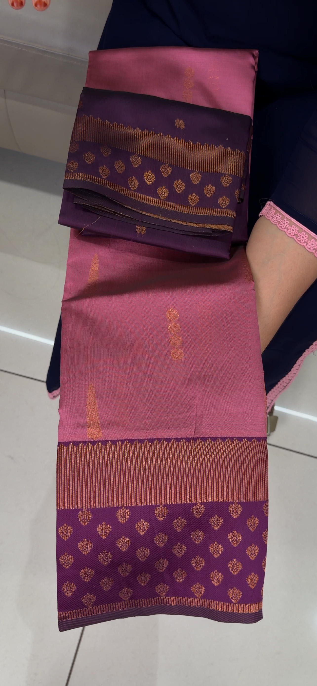 SEMI SILK DHAVANI MATERIAL - IHA 32197