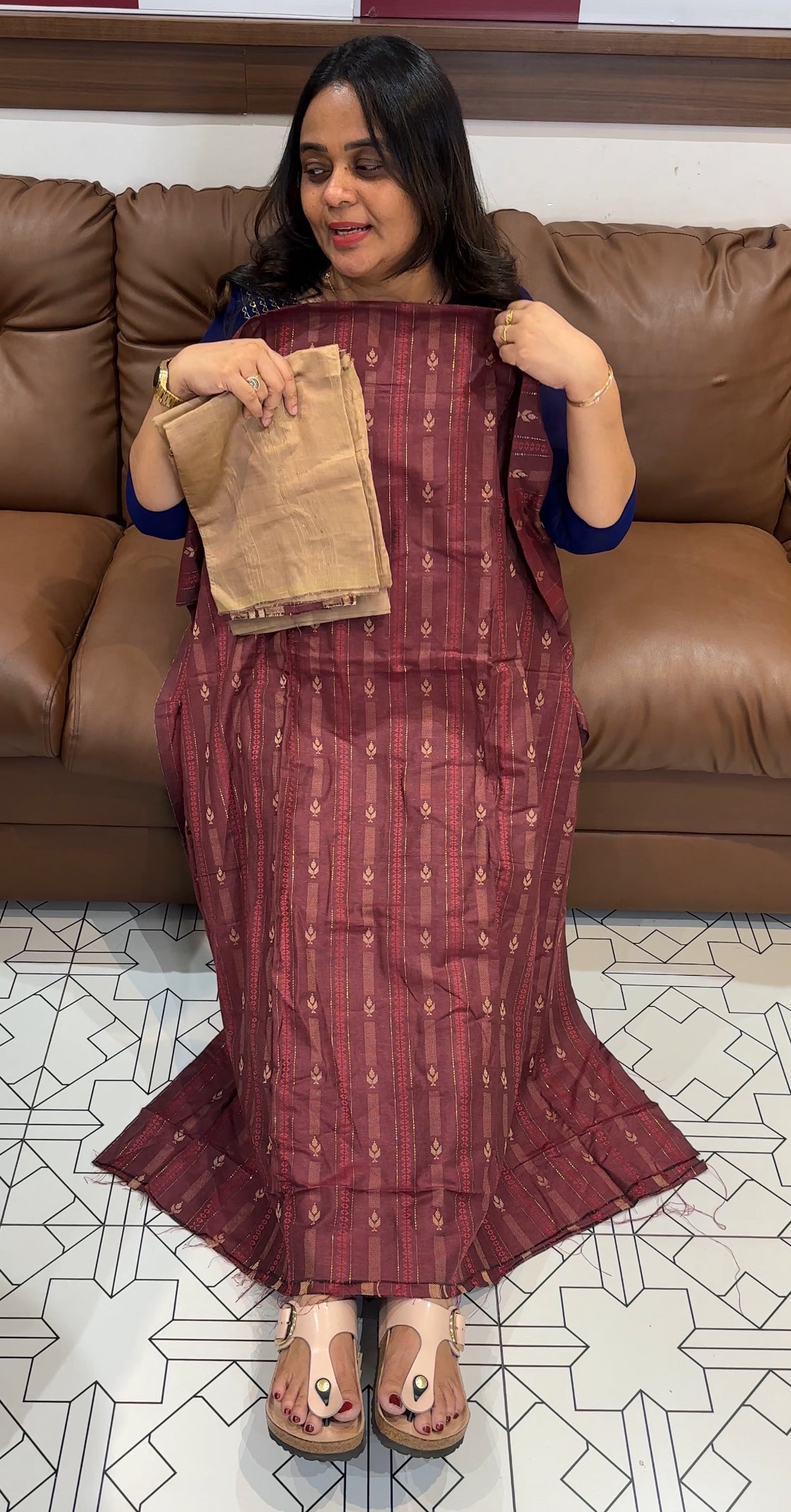 COTTON UNSTITCHED SALWAR SUITS -  IHA 28061