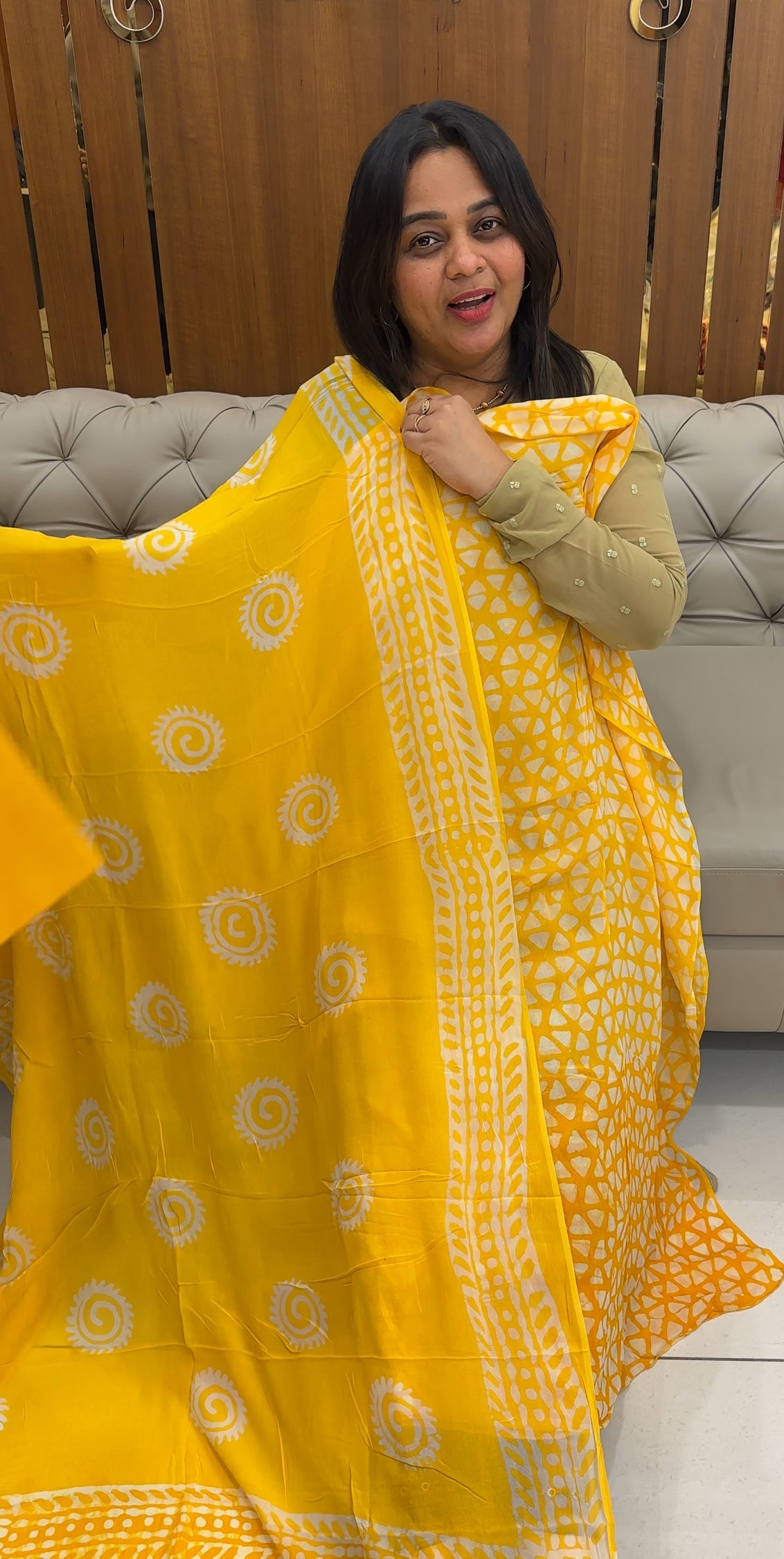 BATIK PRINTED UNSTITCHED SALWAR SUITS - IHA 27024