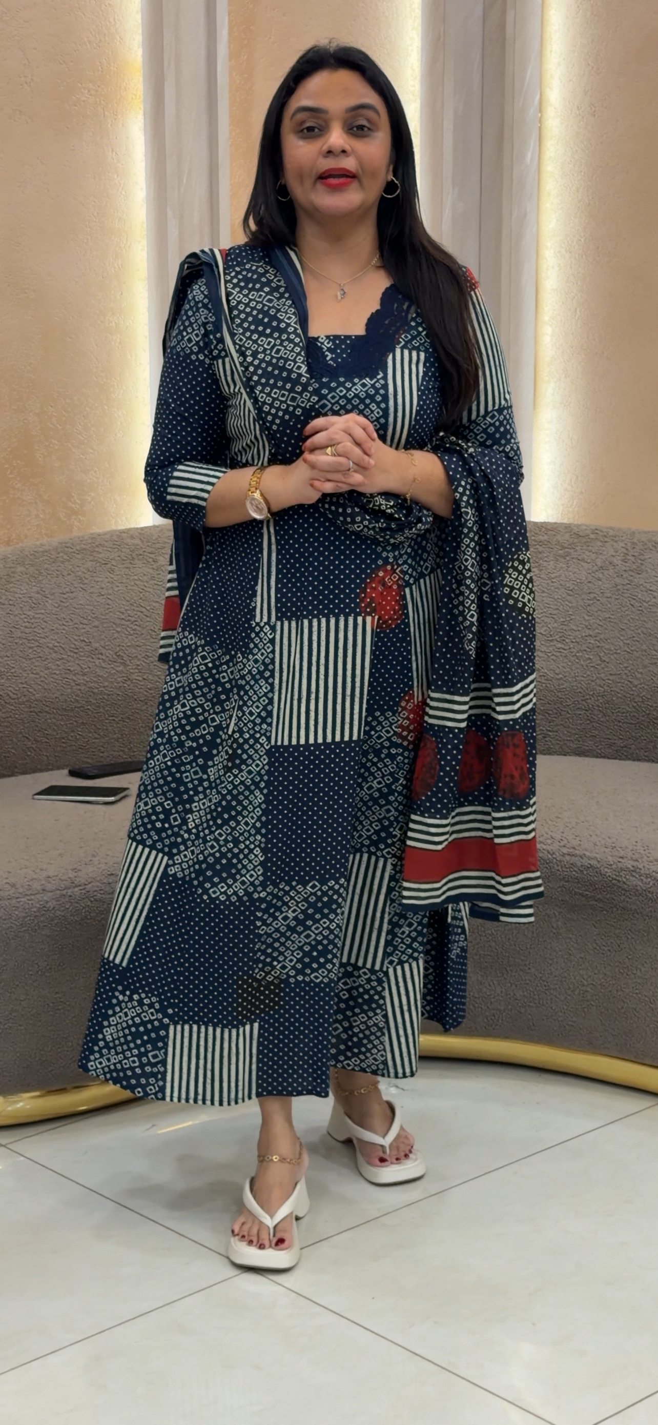 IHA'S IN-HOUSE ALIEN TOP AND DUPATTA - IHA 33246