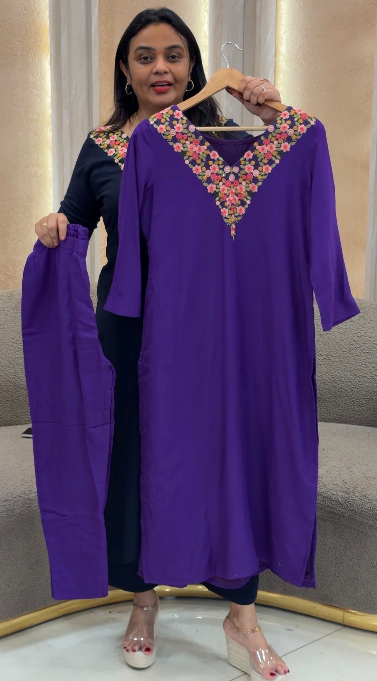 IHA'S IN-HOUSE RAYON TOP AND BOTTOM - IHA 33460