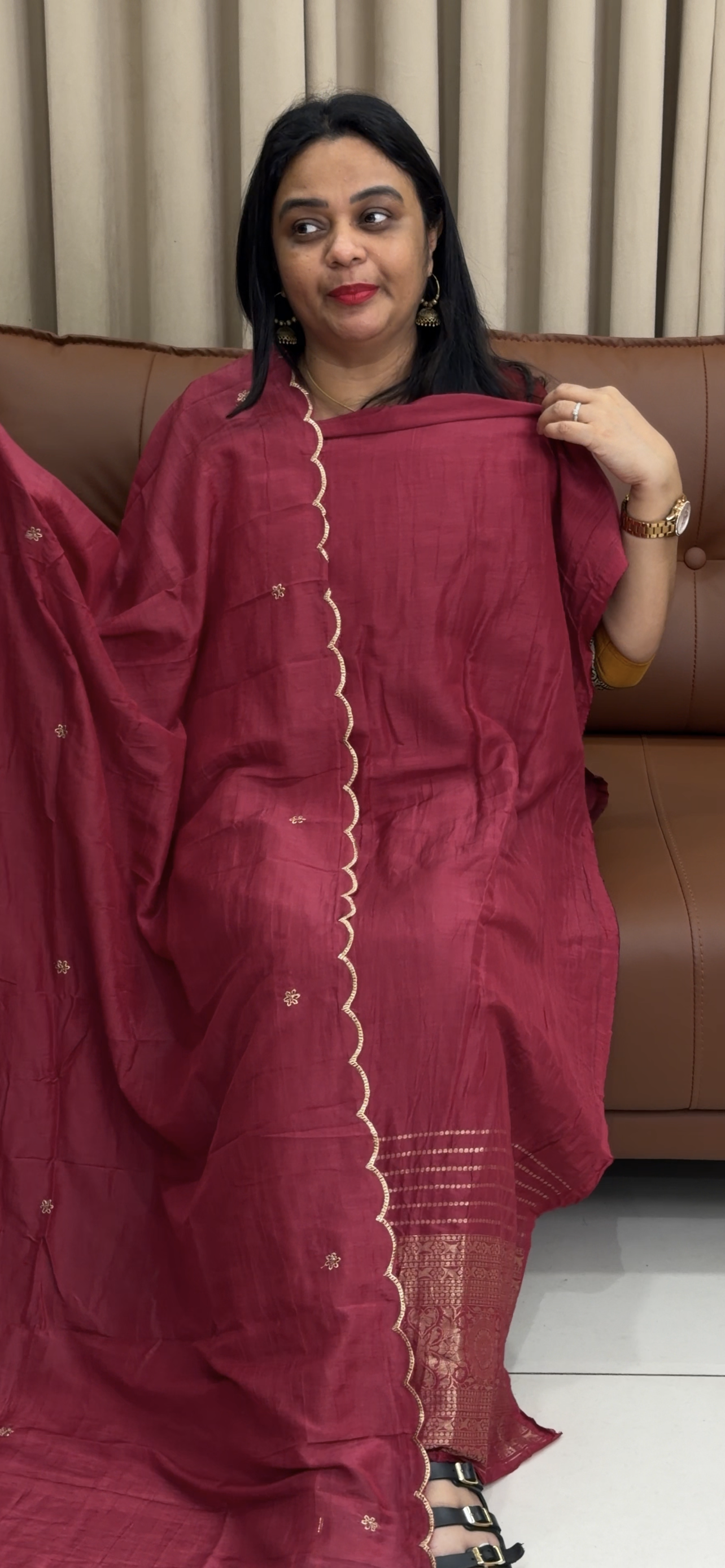 SEMI BANARASI UNSTITCHED SALWAR SUITS - IHA 34186