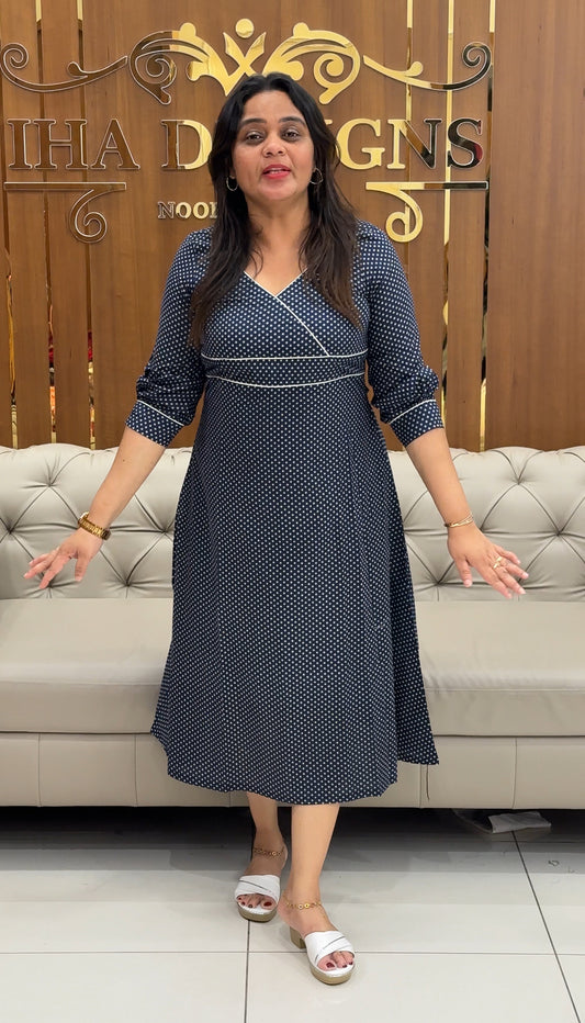 IHA'S IN-HOUSE COTTON LONG FROCKS - IHA 28361