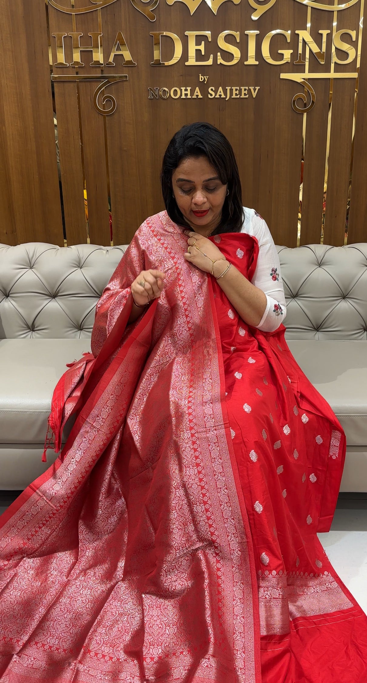 SEMI KATAN UNSTITCHED SALWAR SUITS - IHA 24636