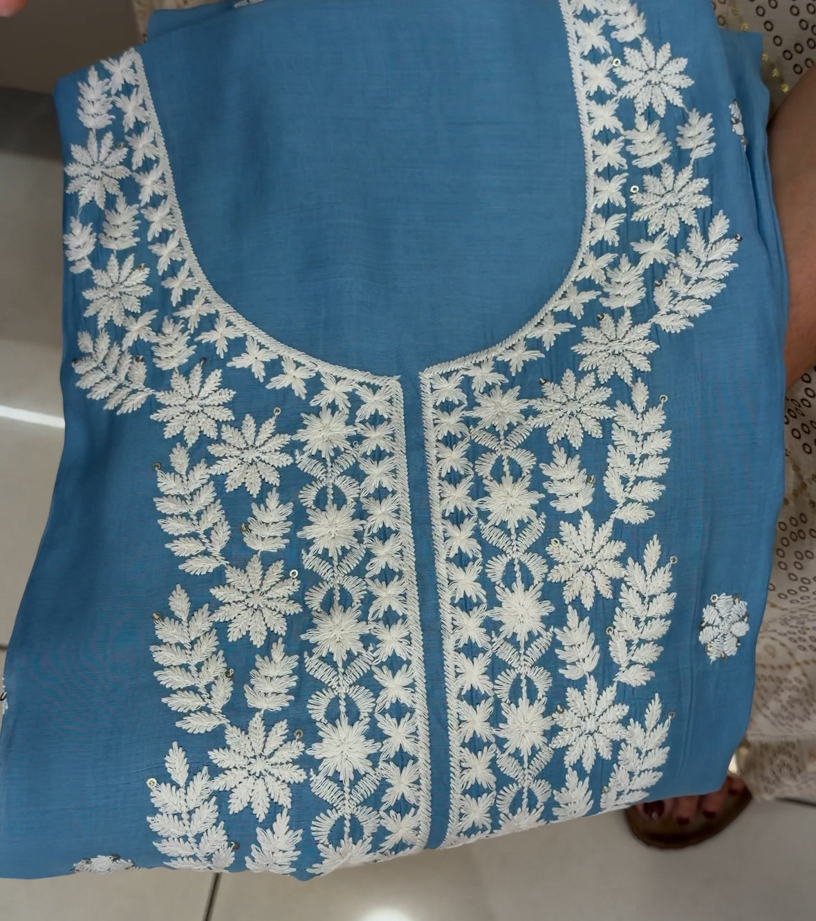 FORWARD LUCKNOWI CHIKANKARI UNSTITCHED SALWAR SUITS - IHA 29865