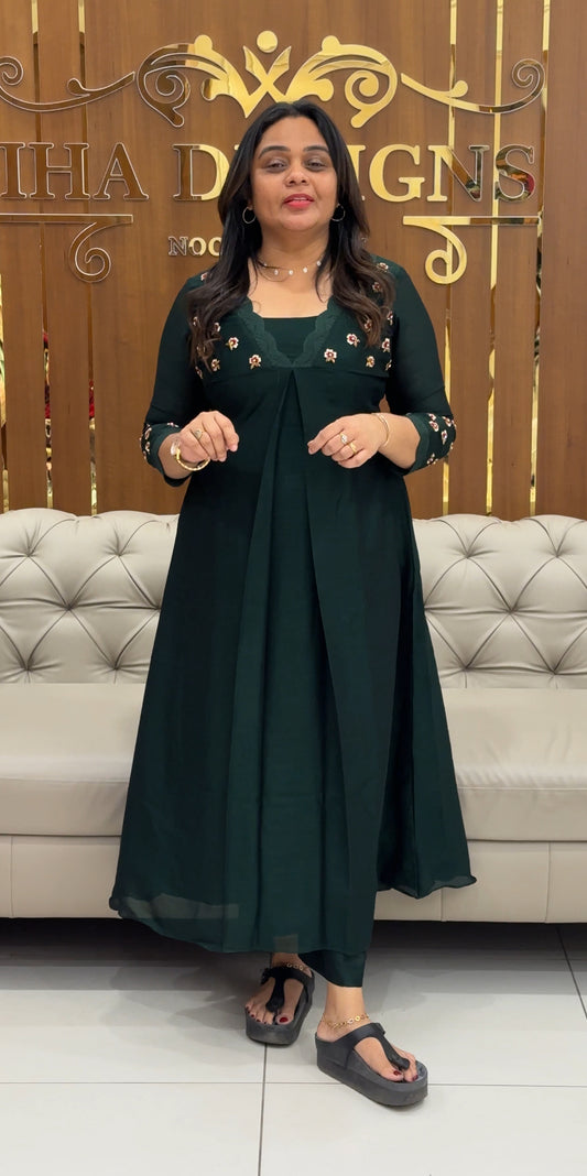 IHA'S IN-HOUSE SEMI RAW SILK TOP ONLY - IHA 28264