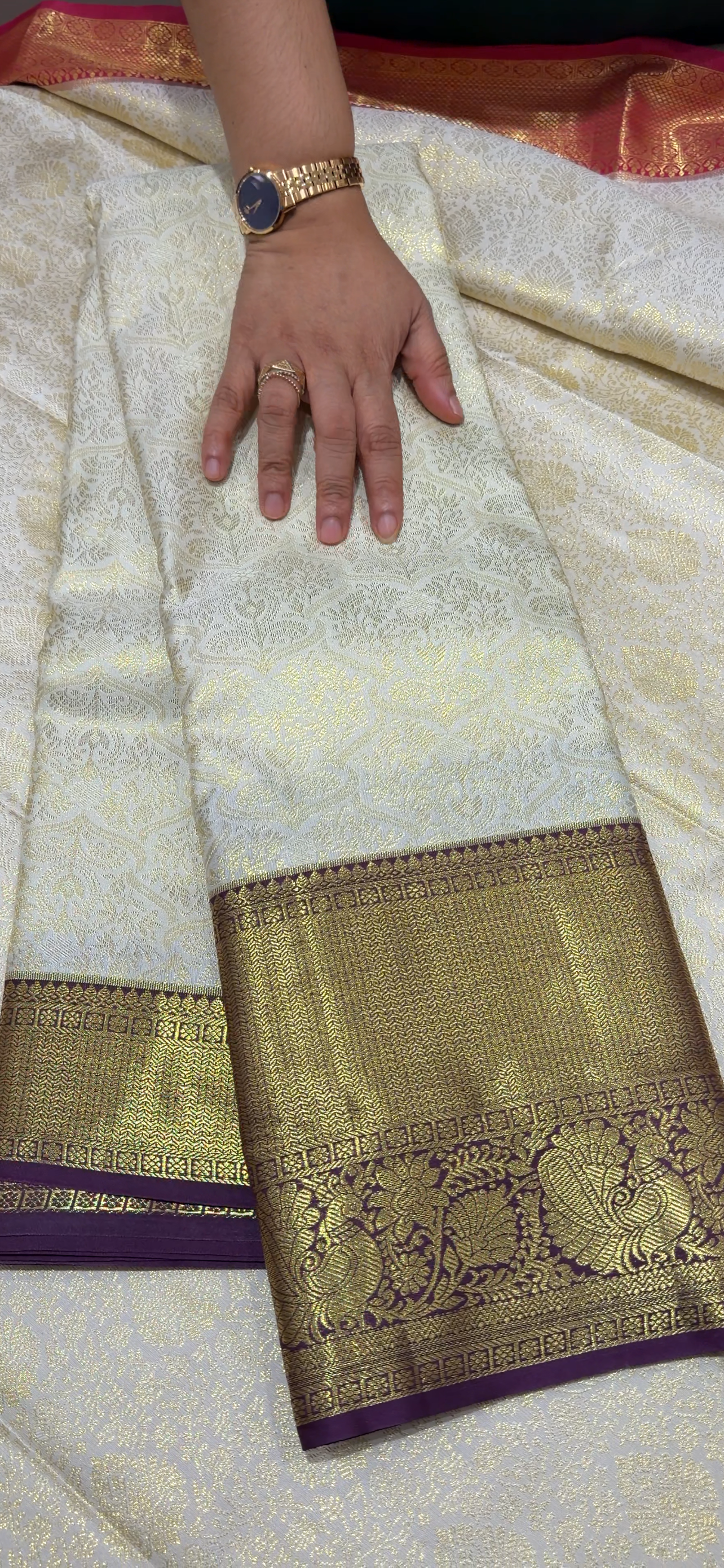 SEMI KANCHIPURAM SAREES - IHA 33926