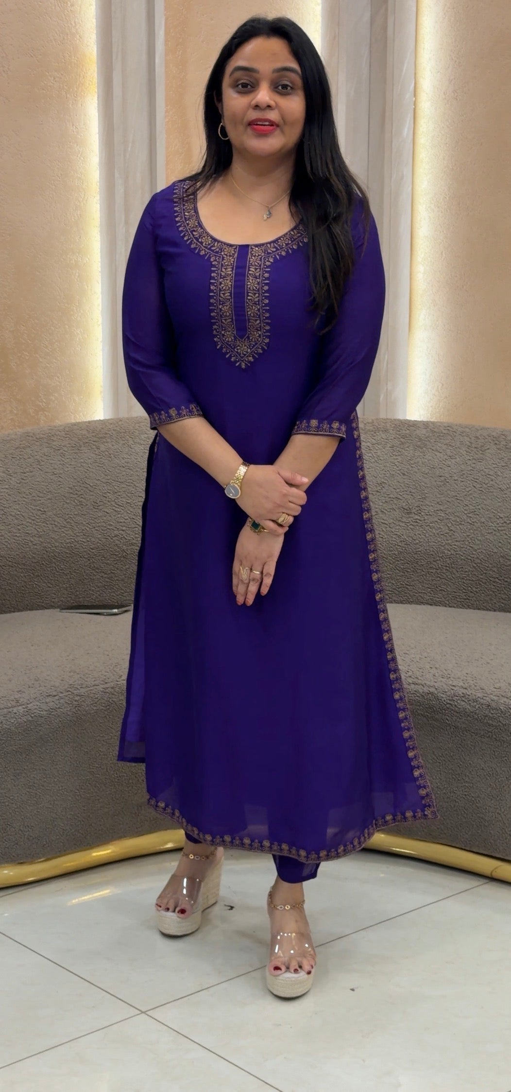 SILK CO-ORDS SETS  - IHA 33365