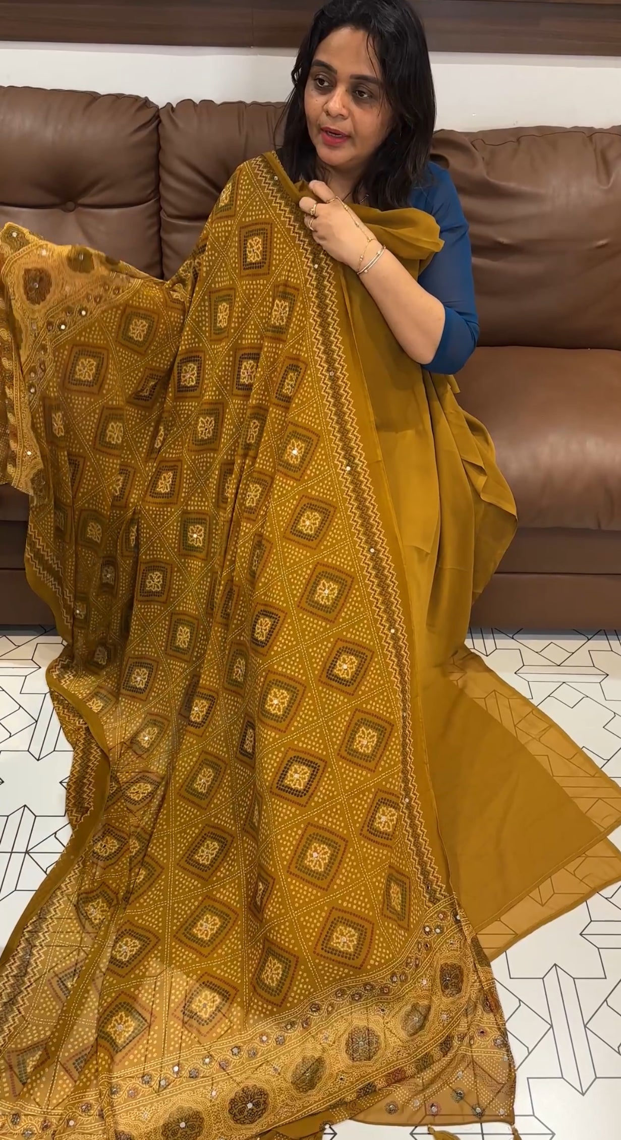 GEORGETTE UNSTITCHED SALWAR SUITS - IHA 26633