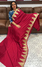 SEMI RAW SILK SAREES - IHA 18526