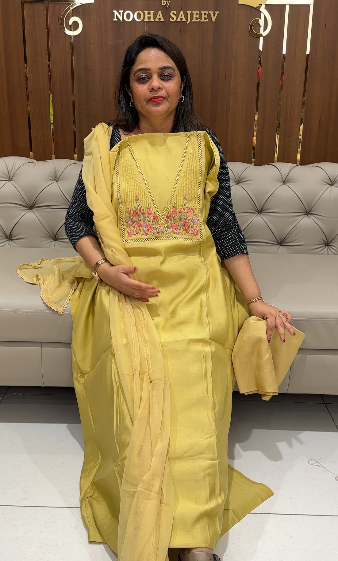 MODAL CHANDERI UNSTITCHED SALWAR SUITS - IHA 24211