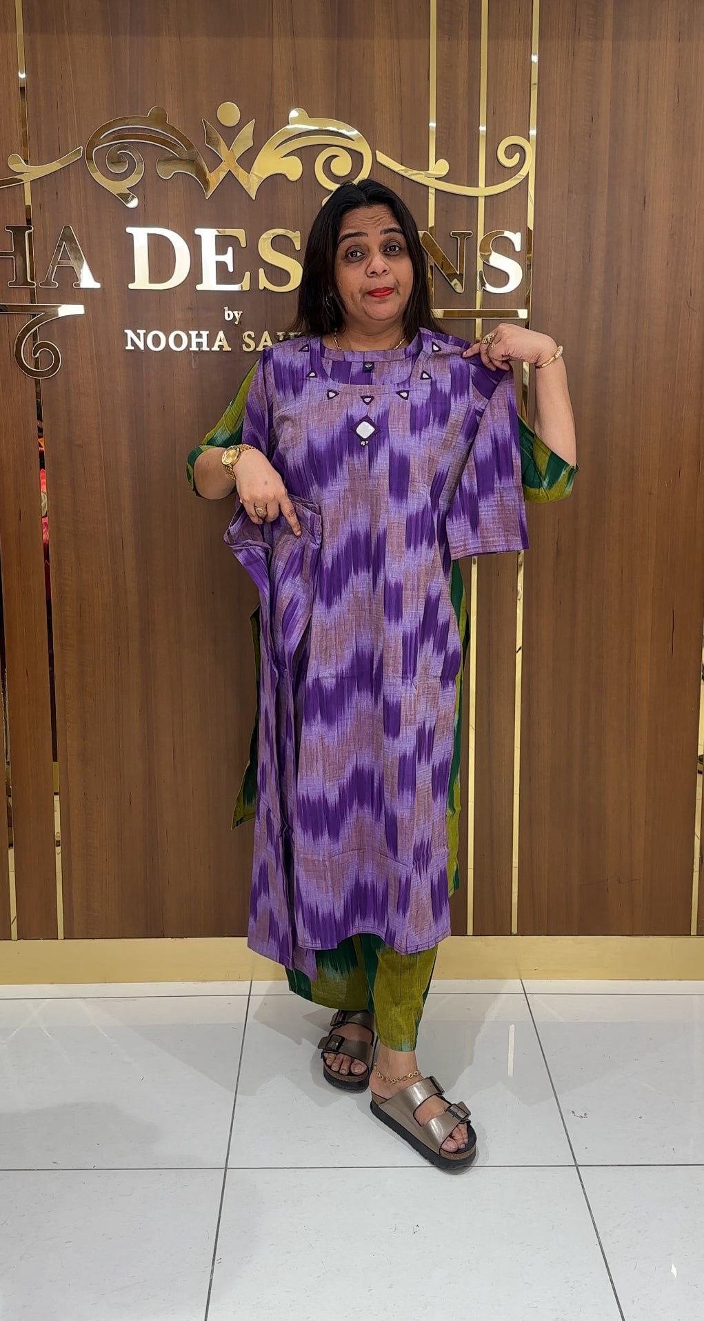IKATH PRINTED CO-ORDS SETS - IHA 23120