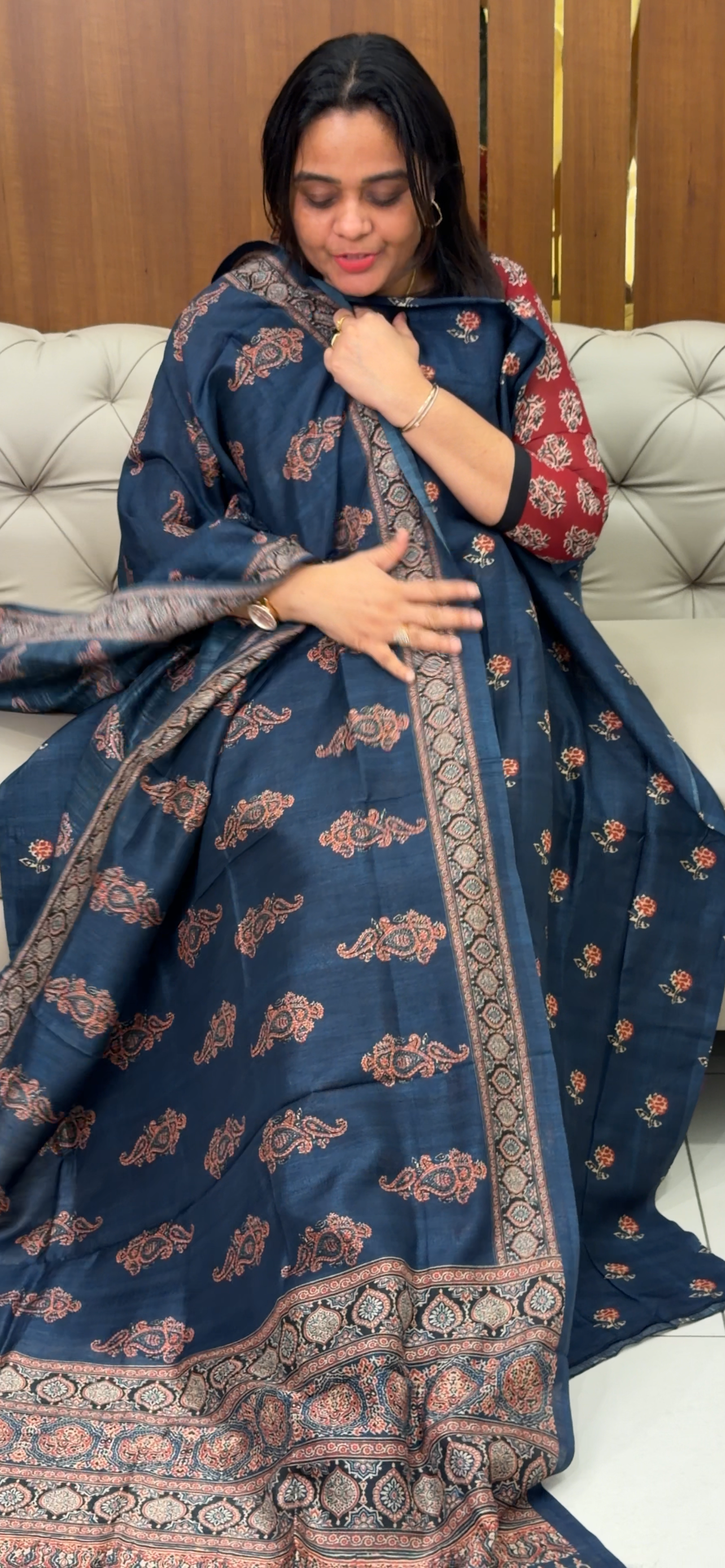 SEMI SILK UNSTITCHED SALWAR SUITS - IHA 29005