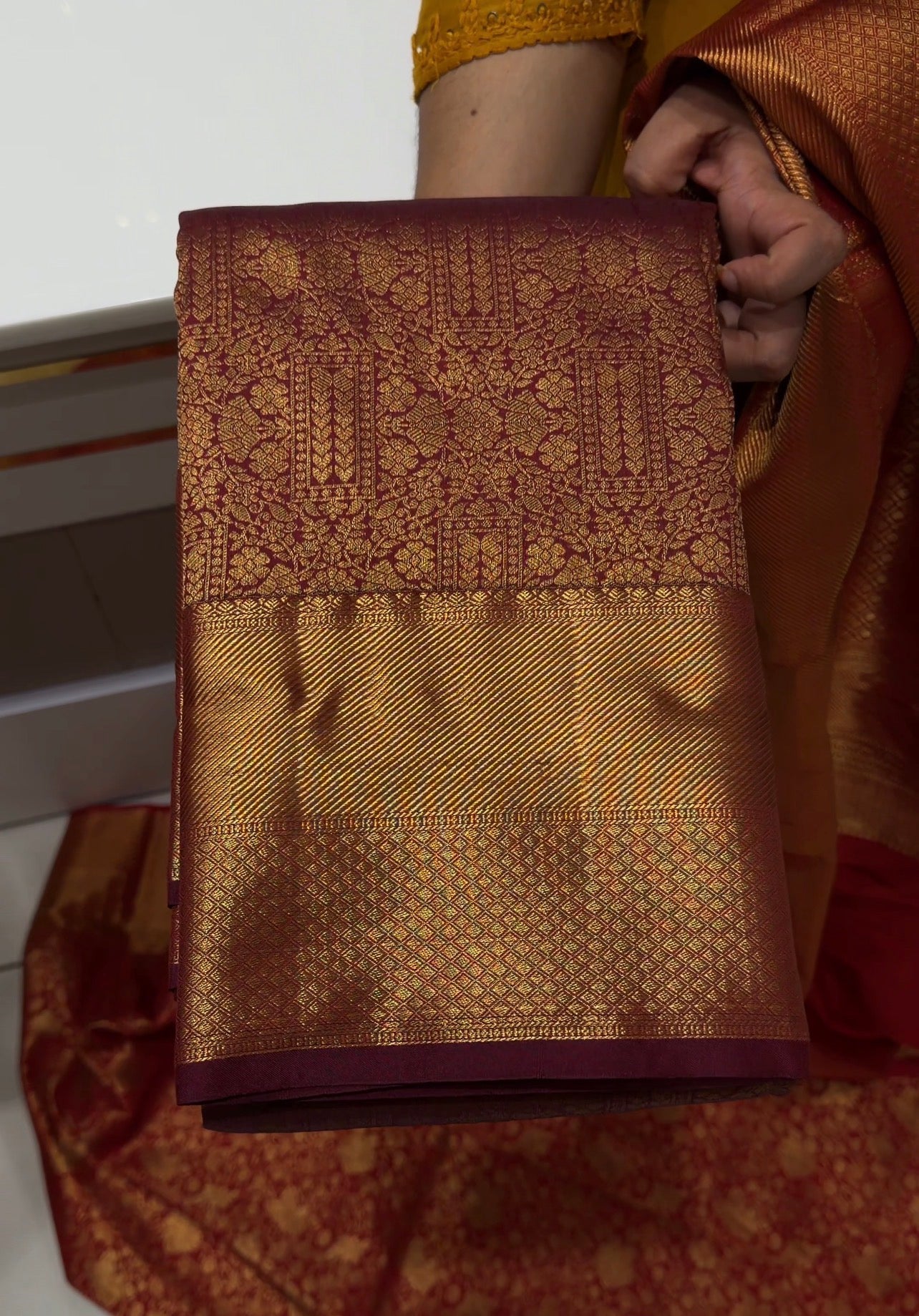 DESIGNER TISSUE KANCHIPURAM SAREES - IHA 34473