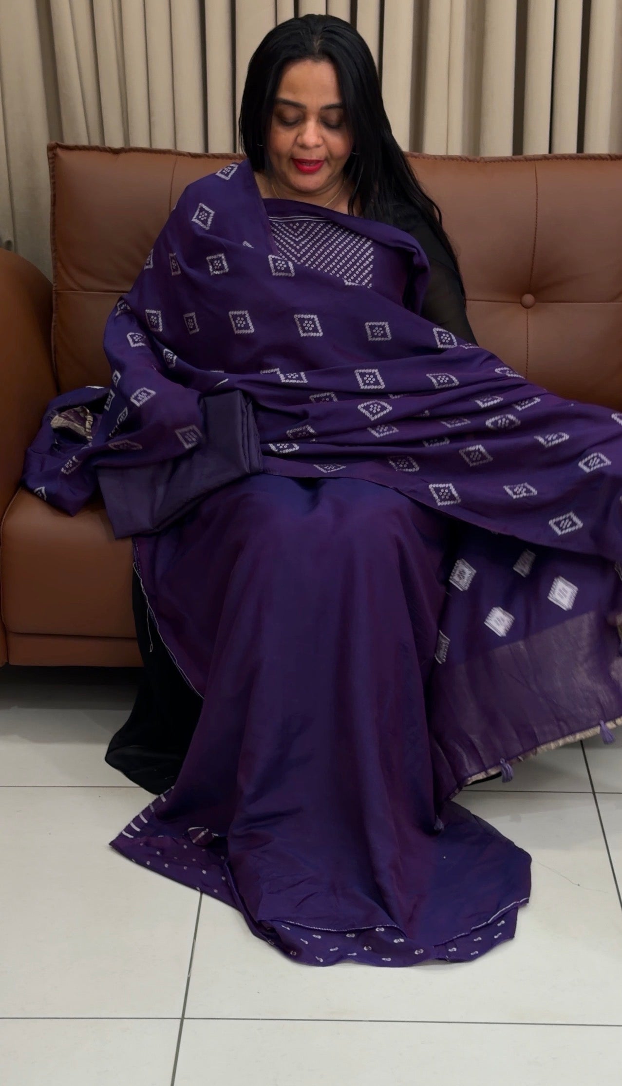 MALAI CHANDERI UNSTITCHED SALWAR SUITS - IHA 34690