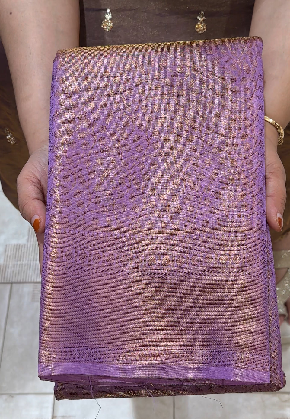 SEMI  TISSUE SAREES - IHA 22686