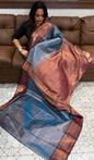 SEMI TISSUE SILK SAREES - IHA 17614