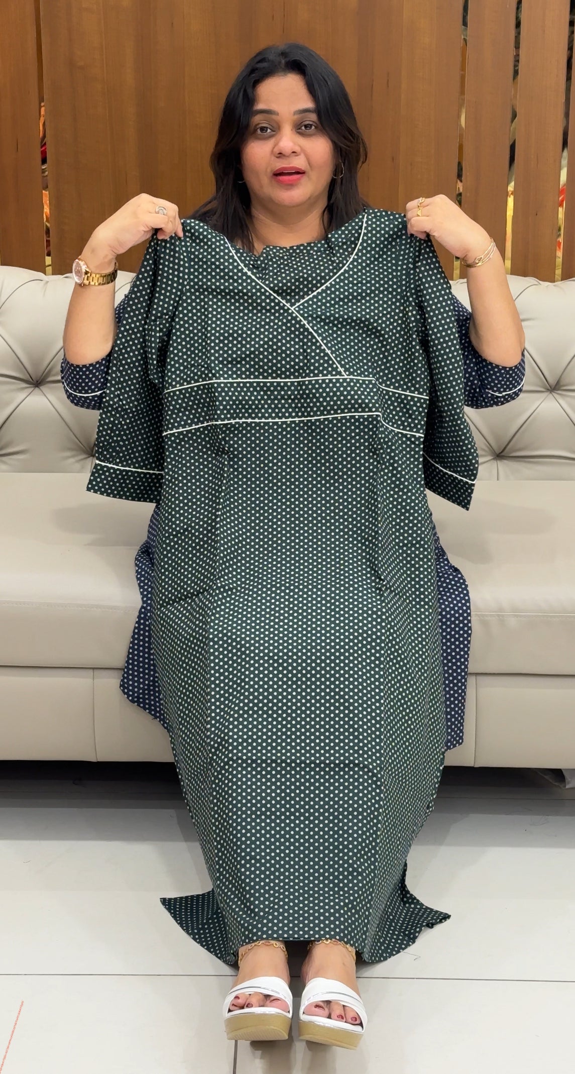 IHA'S IN-HOUSE COTTON LONG FROCKS - IHA 28361