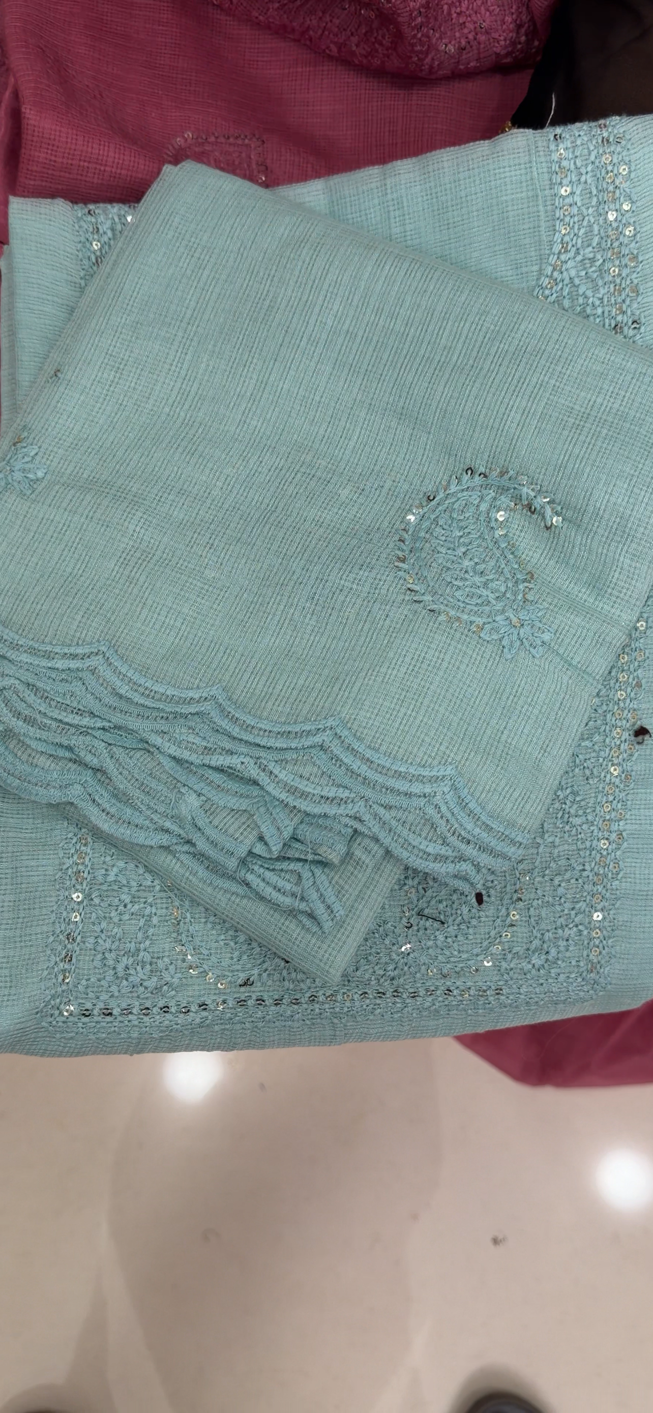 NET KOTA UNSTITCHED SALWAR SUITS - IHA 35047