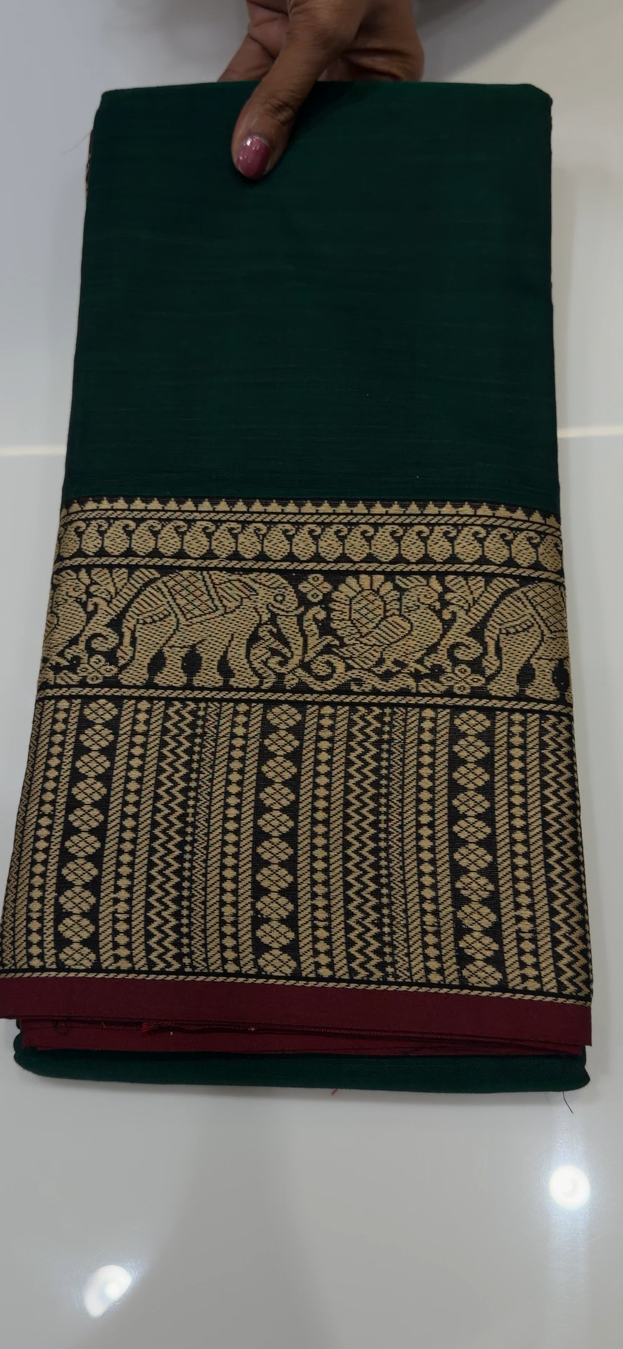 COTTON HANDLOOM SAREES - IHA 33300