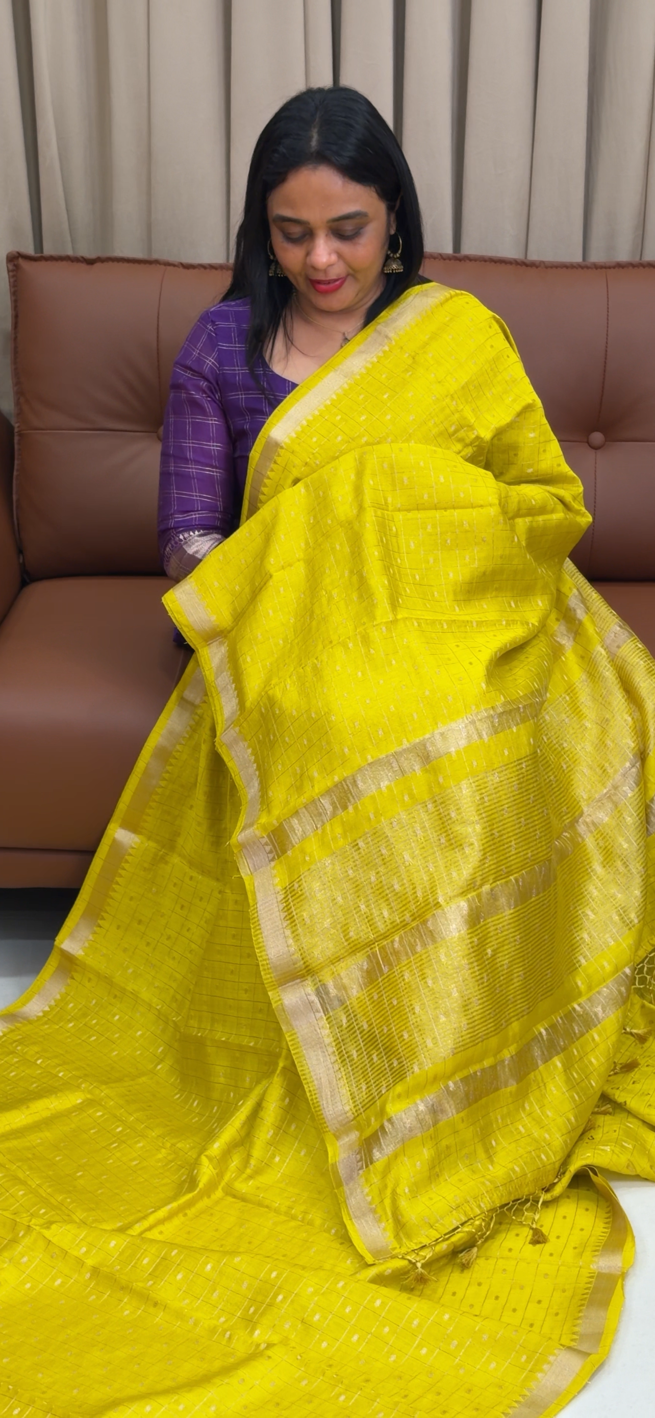 MUL CHANDERI SAREES - IHA 33876