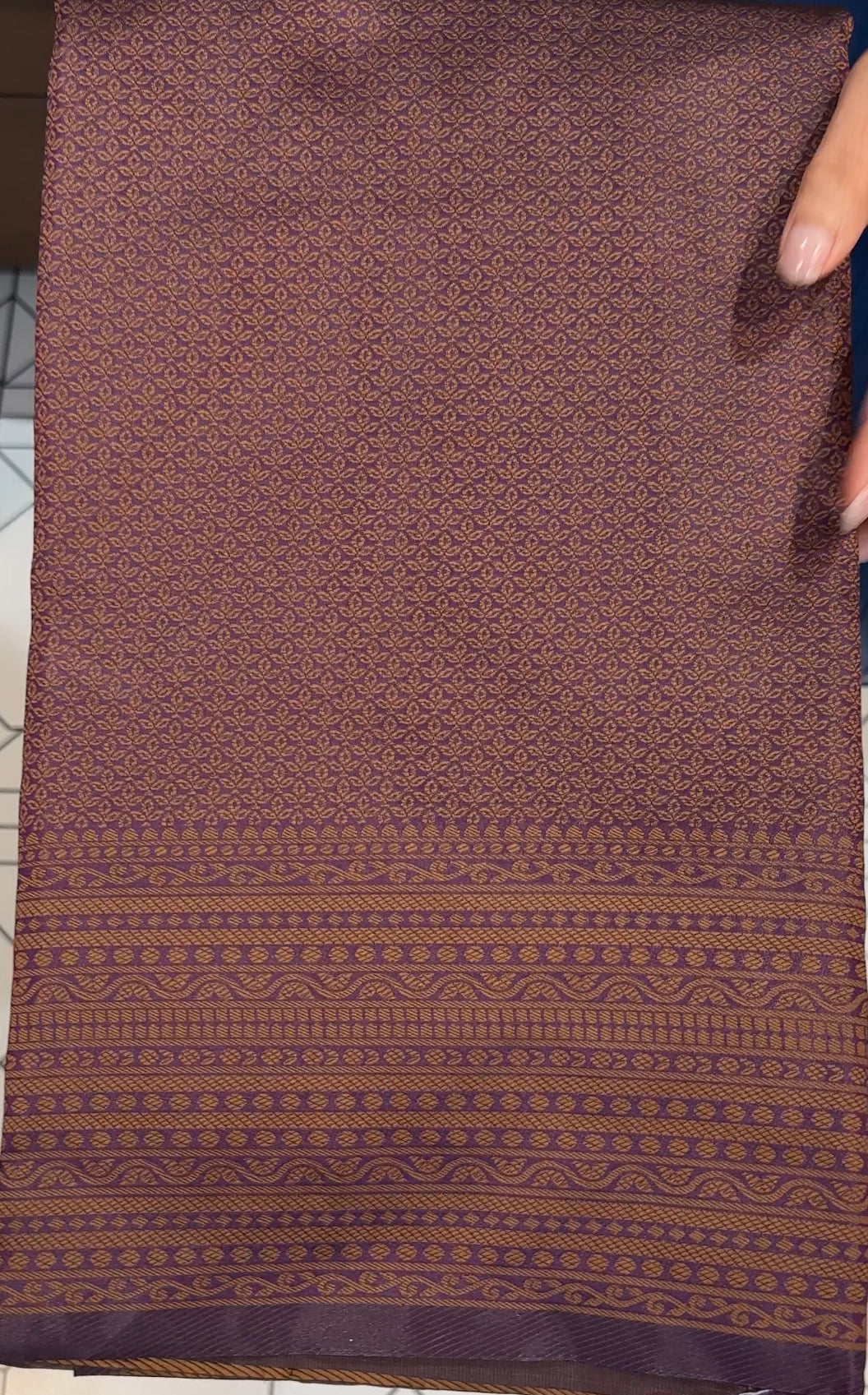 SEMI BANARASI SAREE - IHA 18238