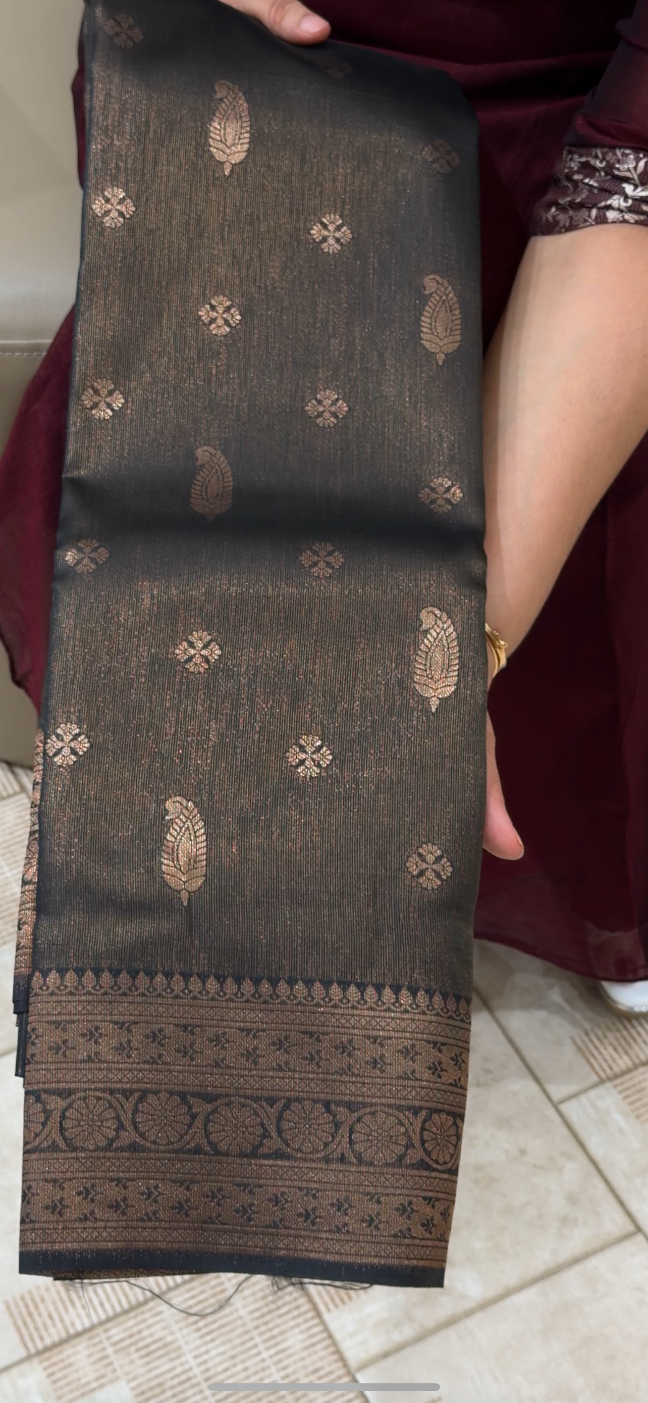 SEMI BROCADE SAREES - IHA 29088