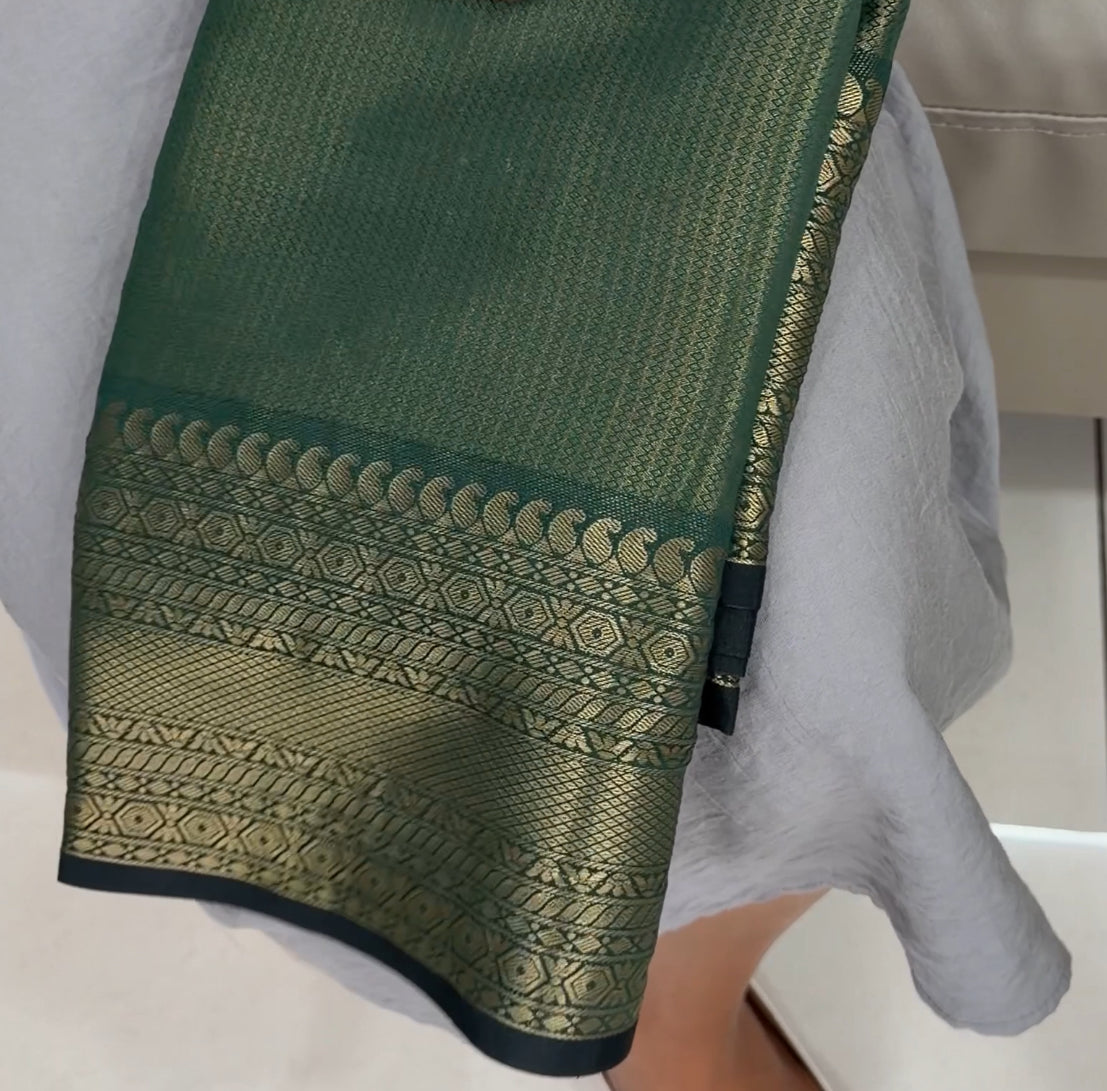 SEMI KANCHIPURAM SAREES - IHA 29359