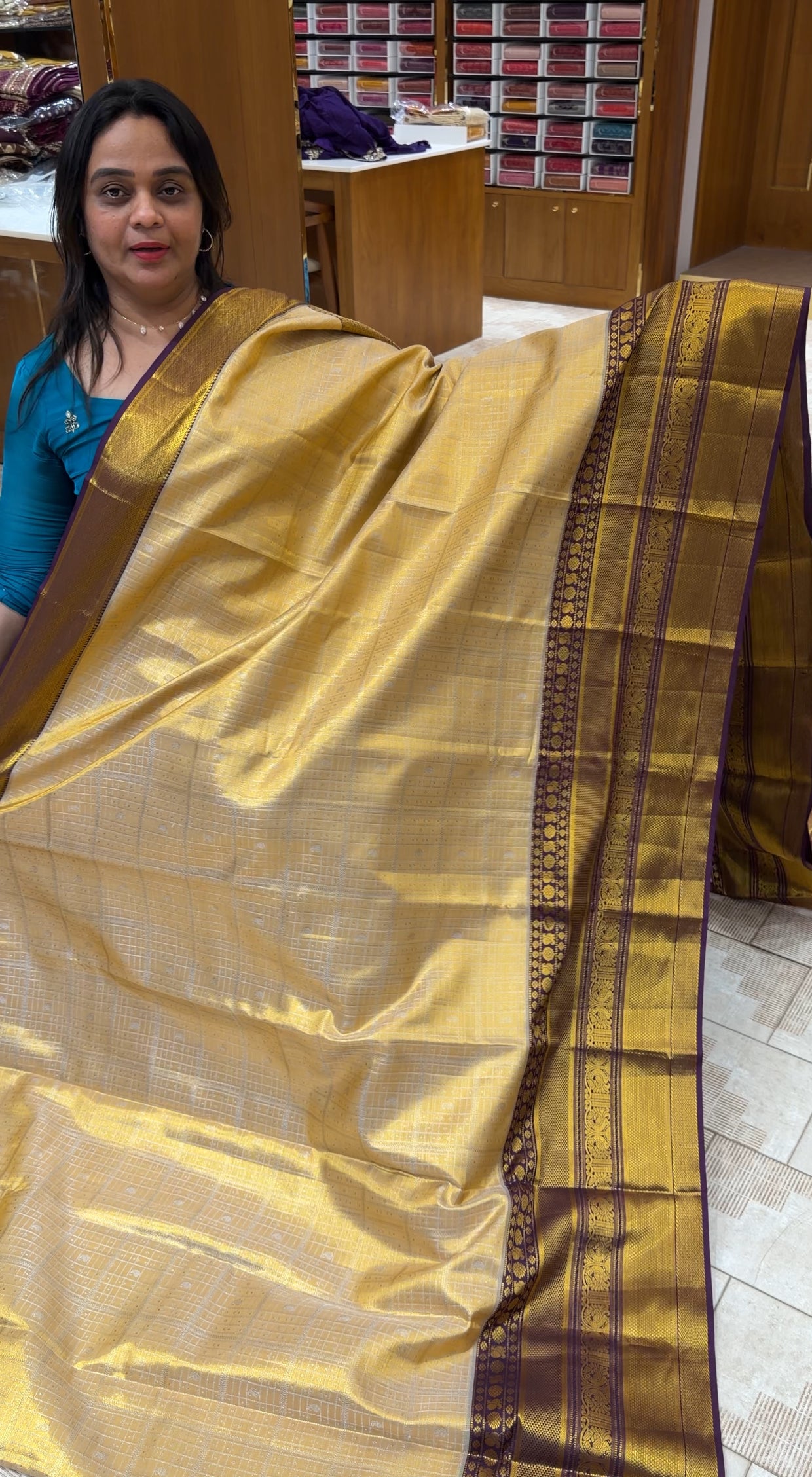 DESIGNER KANCHIPURAM SILK SAREES - IHA 28736