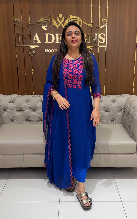 FORWARD LONG ALINE TOP AND DUPATTA - IHA 24224