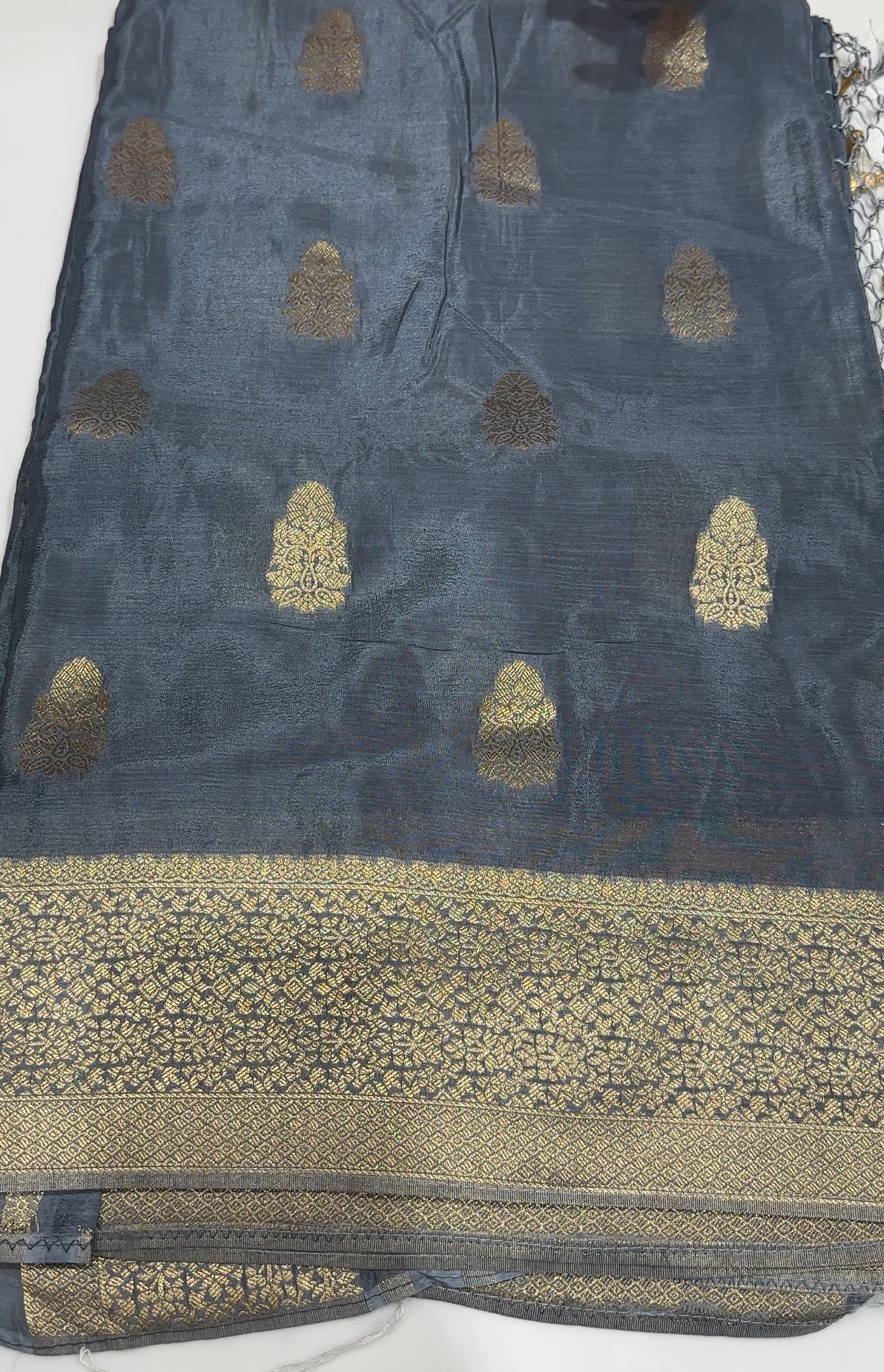PLATINUM CHIFFON SAREES - IHA 24919