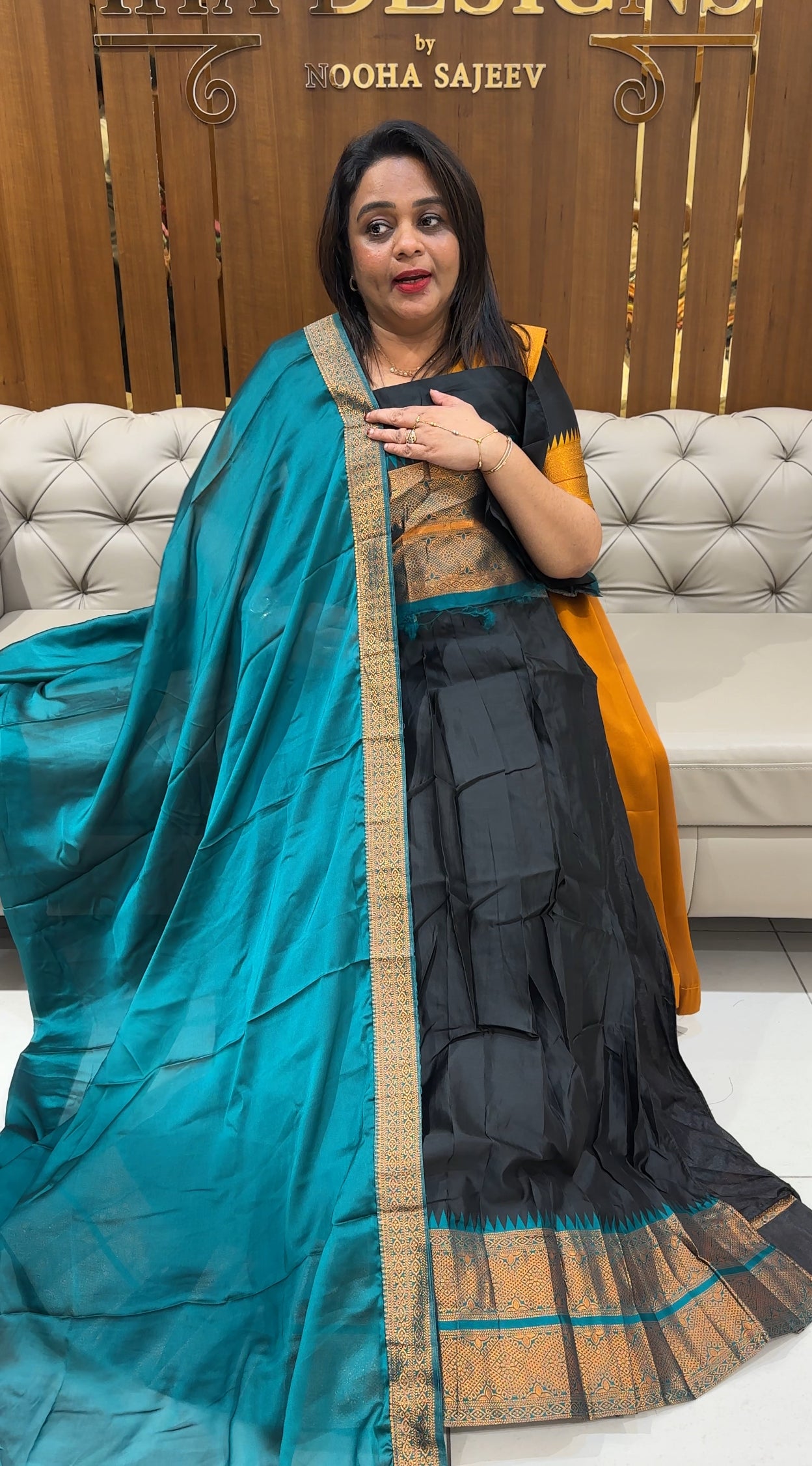 FORWARD SEMI STITCHED DAVANI SETS - IHA 24999