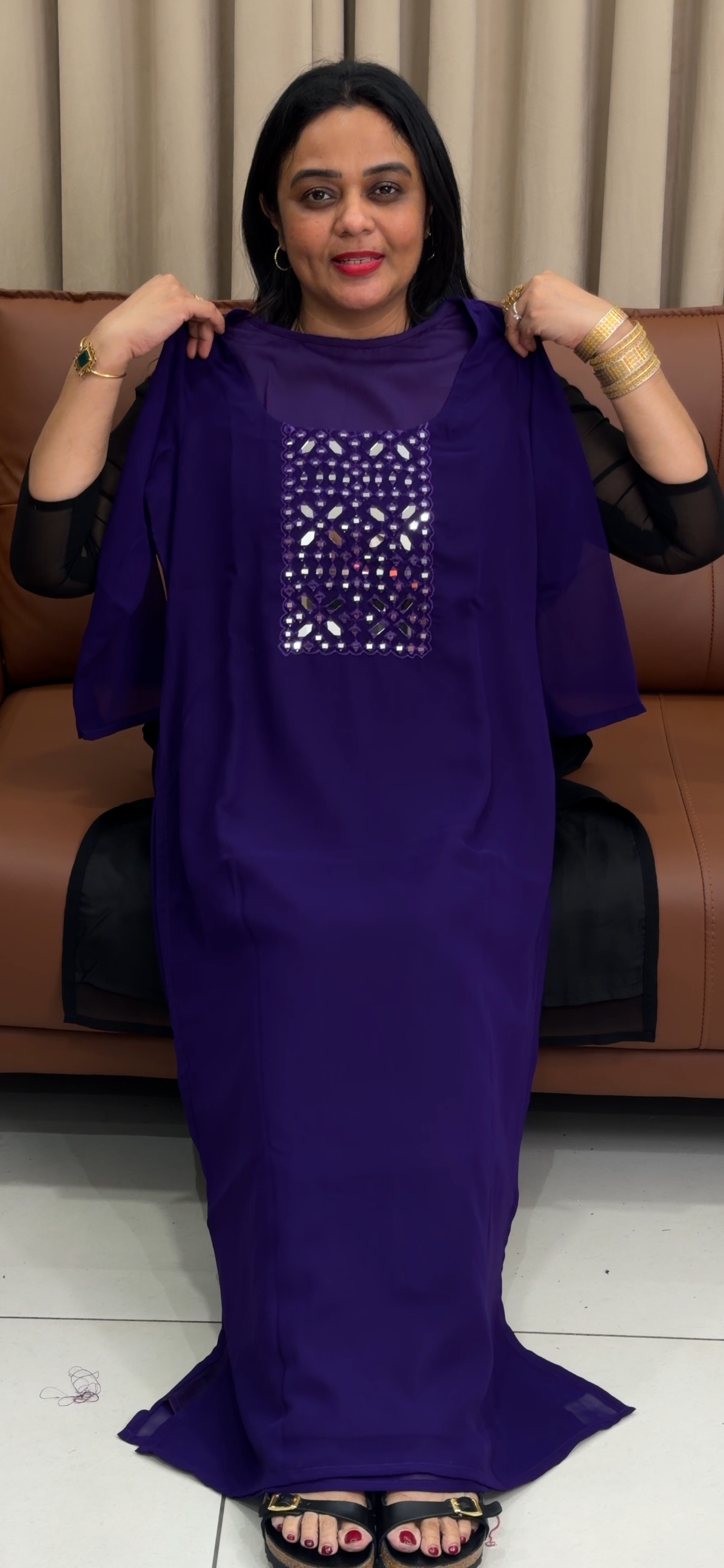 IHA'S IN-HOUSE LONG SLITTED TOPS - IHA 34029