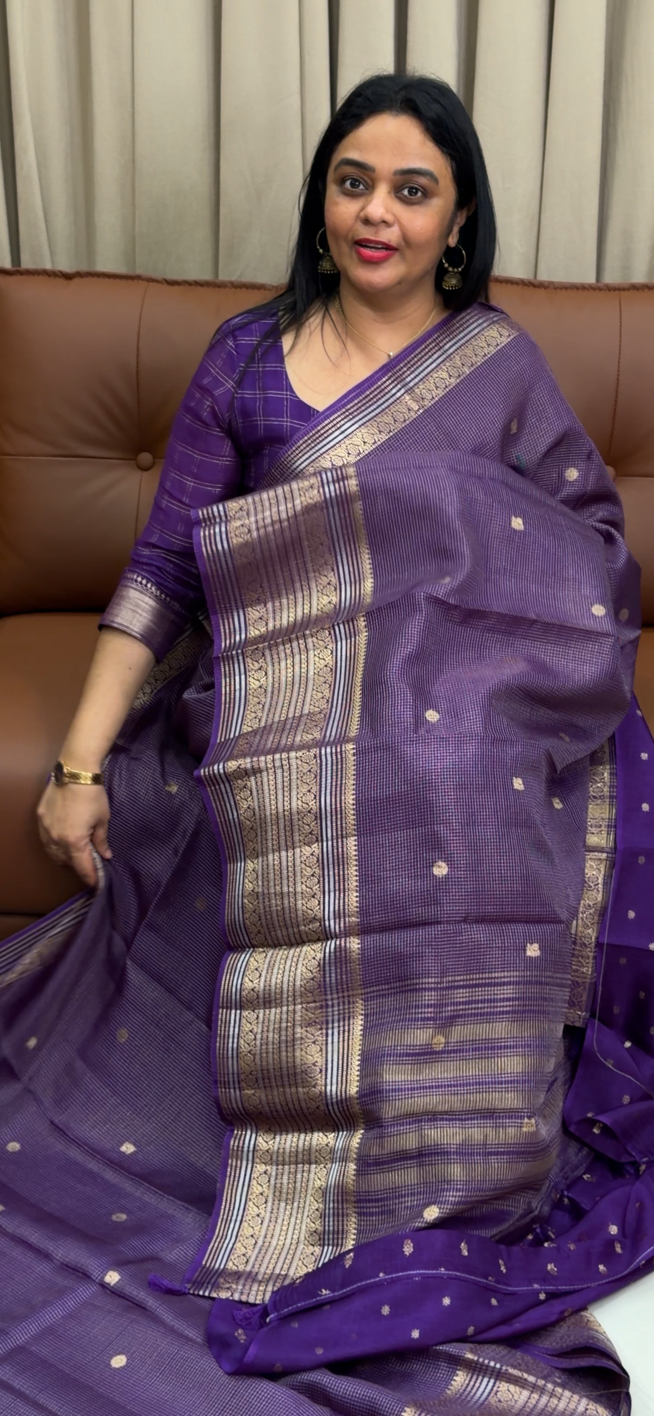 SEMI BANARASI SAREES -  IHA 33869