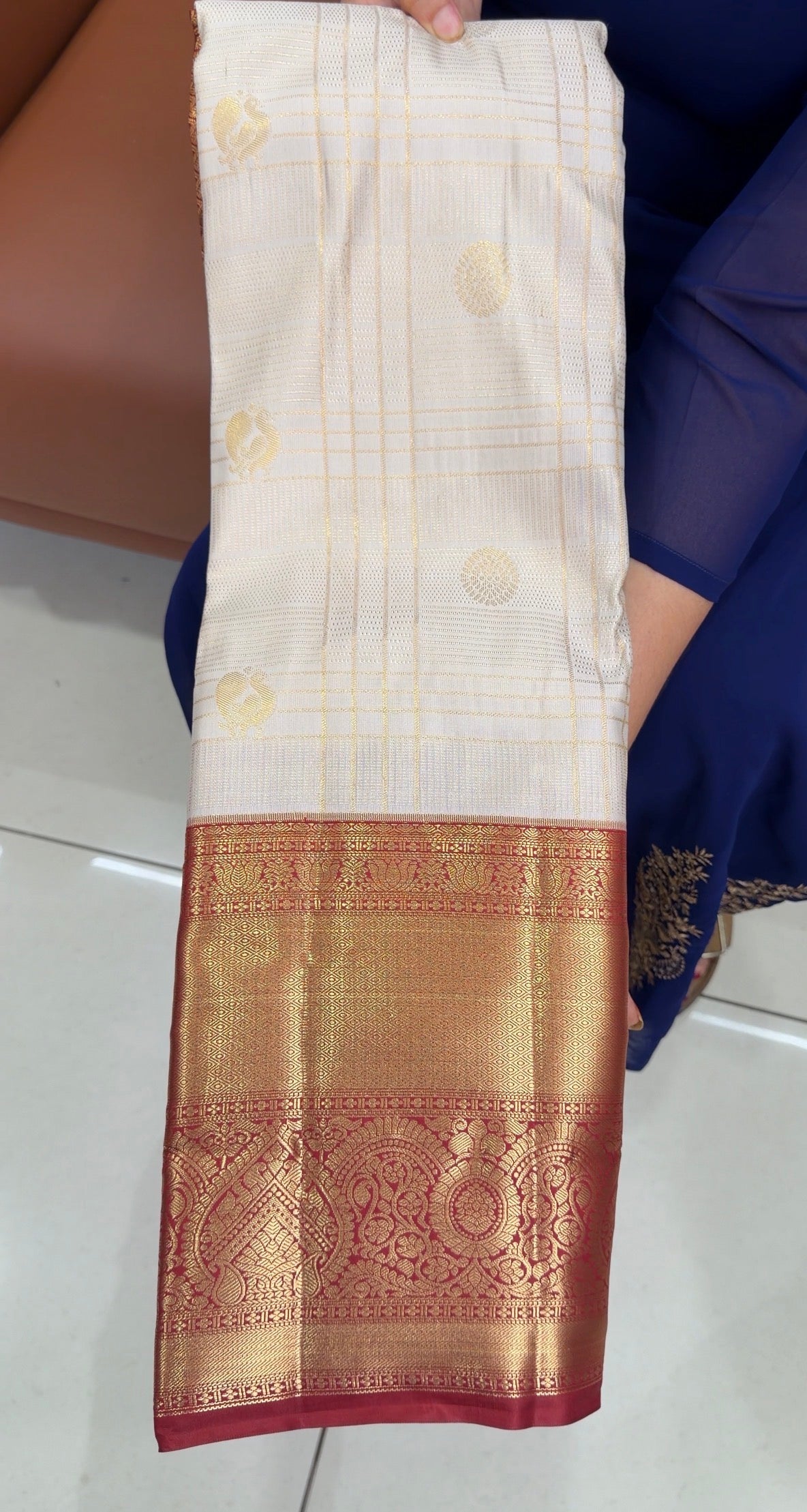 SEMI KANCHIPURAM SILK SAREES - IHA 33628