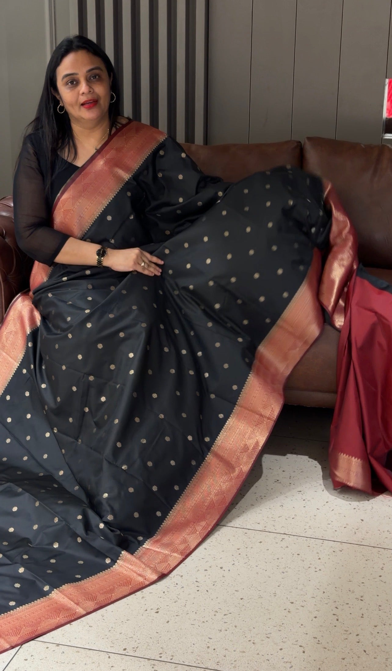 SEMI KANCHIPURAM SILK SAREES - IHA 32891