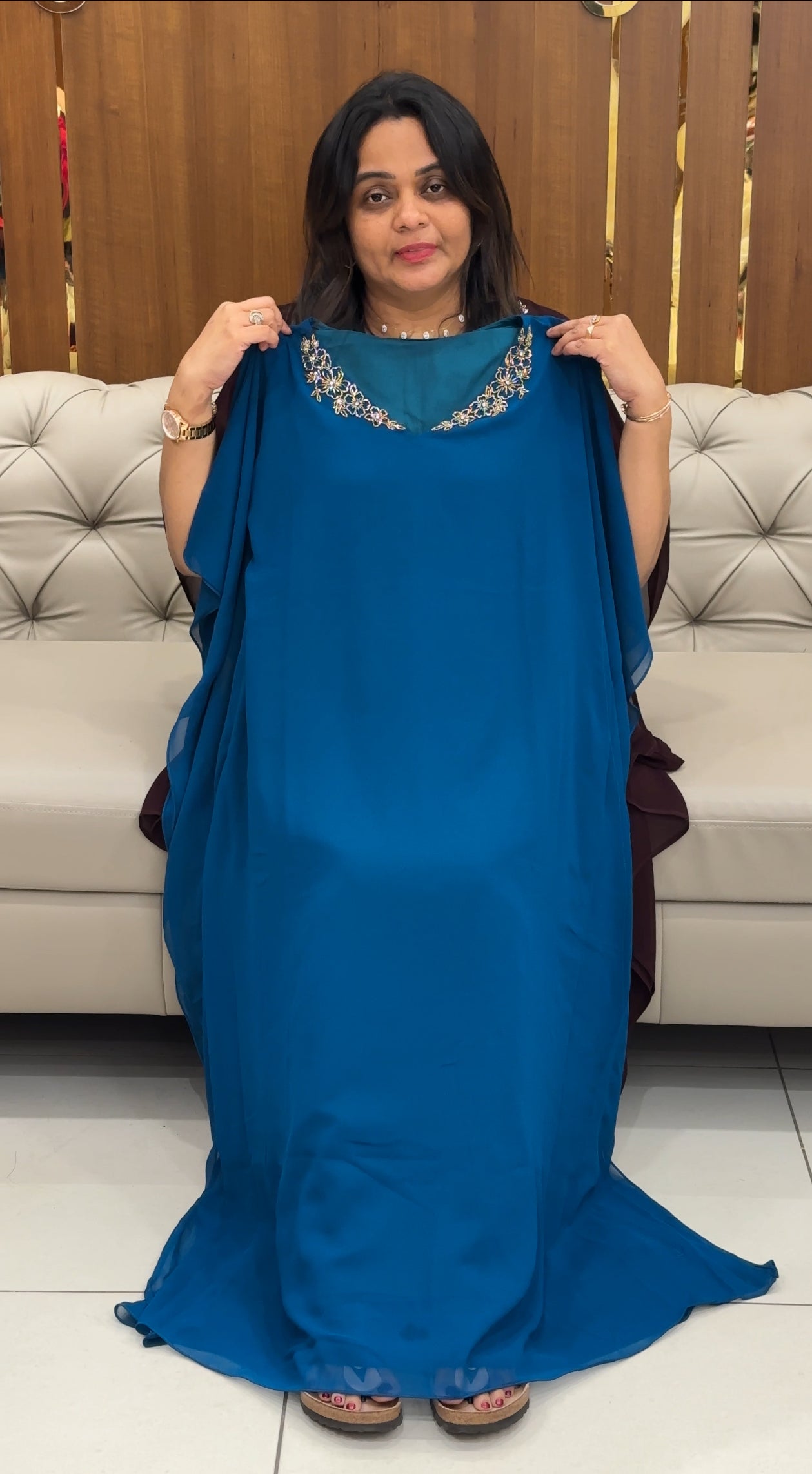 IHA'S IN-HOUSE HAND WORKED KAFTAN TOPS - IHA 28677