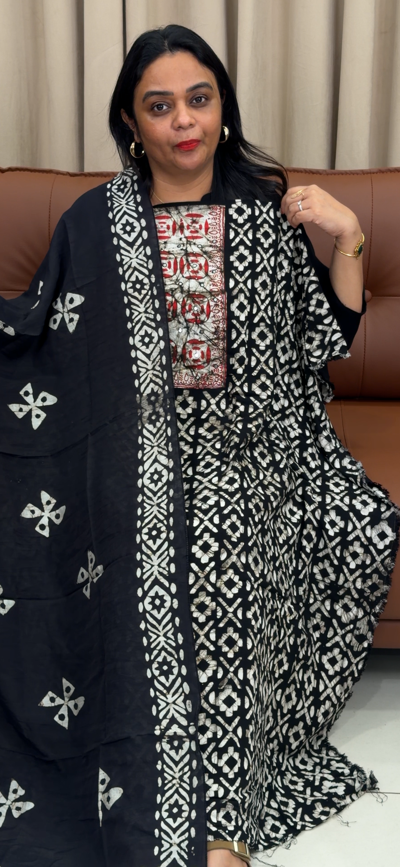 VISCOSE RAYON UNSTITCHED SALWAR SUITS  - IHA 33442