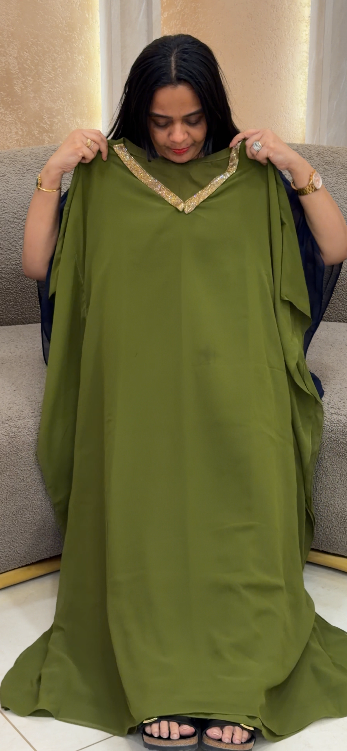IHA'S IN-HOUSE HANDWORKED KAFTAN TOPS - IHA 35235