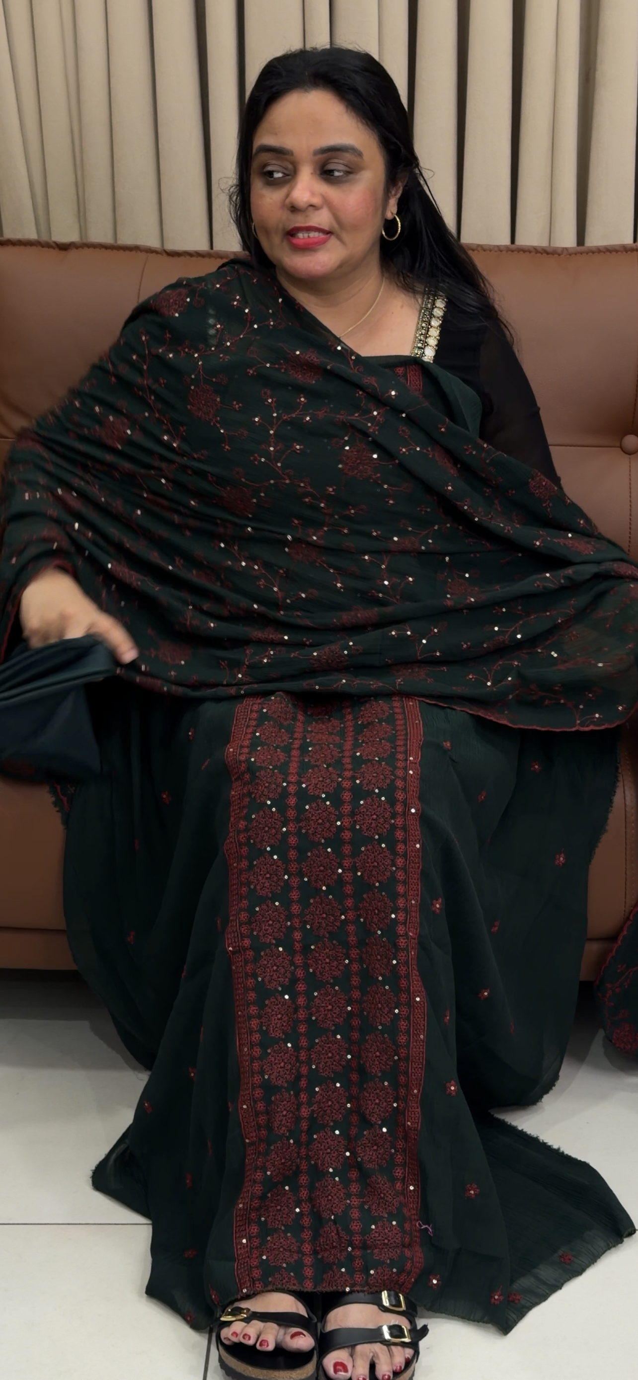MUL CRUSHED UNSTITCHED SALWAR SUITS - IHA 34626